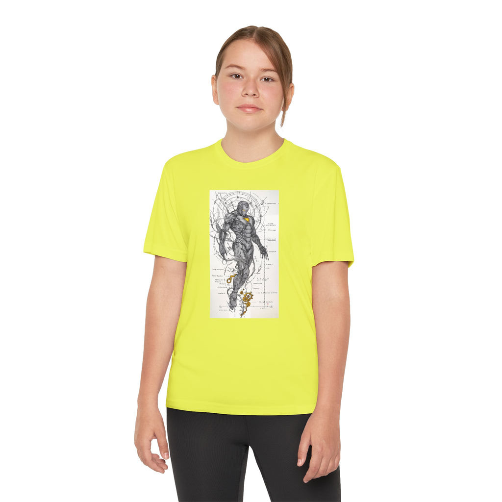 Superhero Youth T-Shirt Sports Graphic Tee, Cool Athletic Shirt for Kids