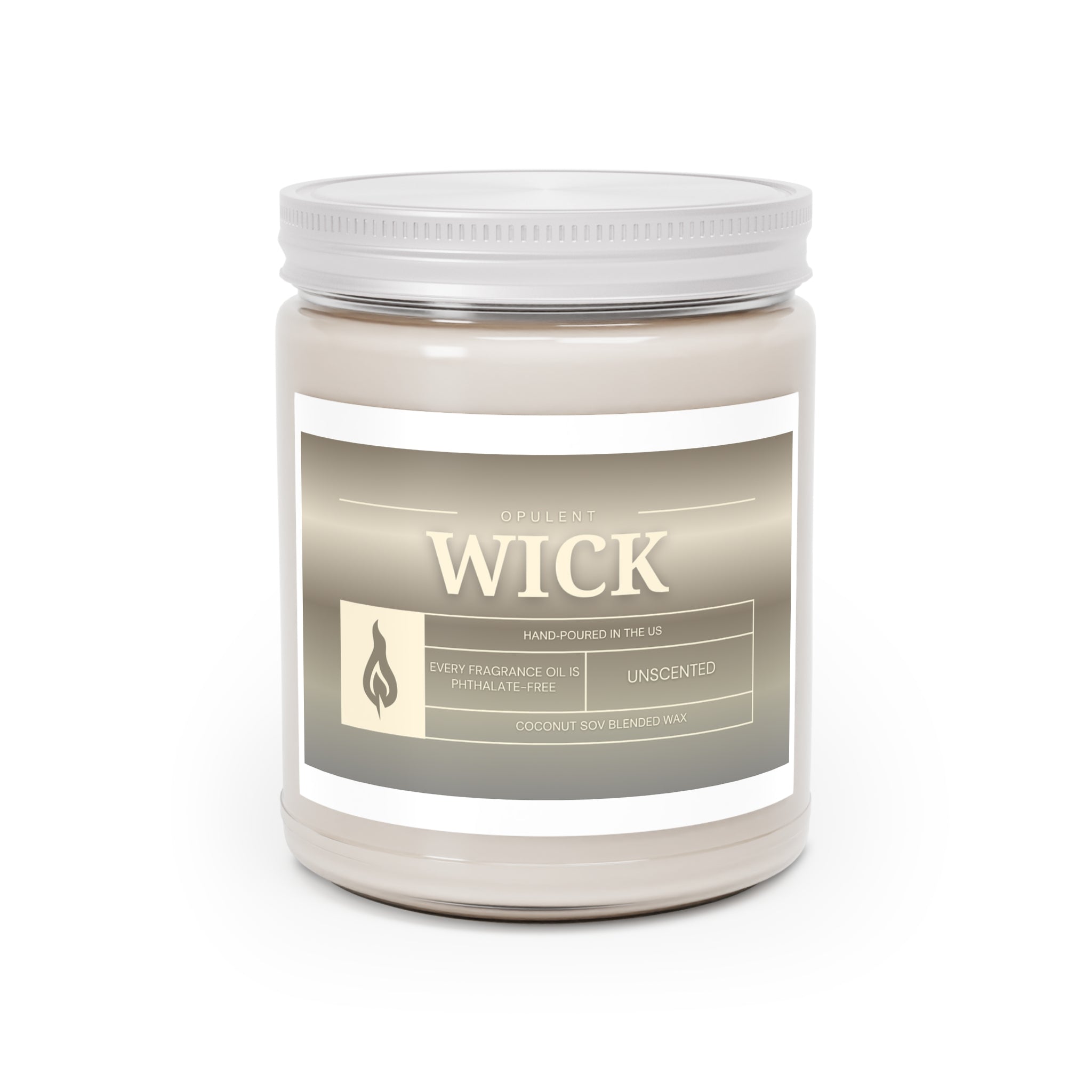 Soy Candles, OPULENT Wick, Hand-poured in the US, White Lid, 9oz, Aromatherapy, Relaxation, Home Decor, Gift, Scented Candles