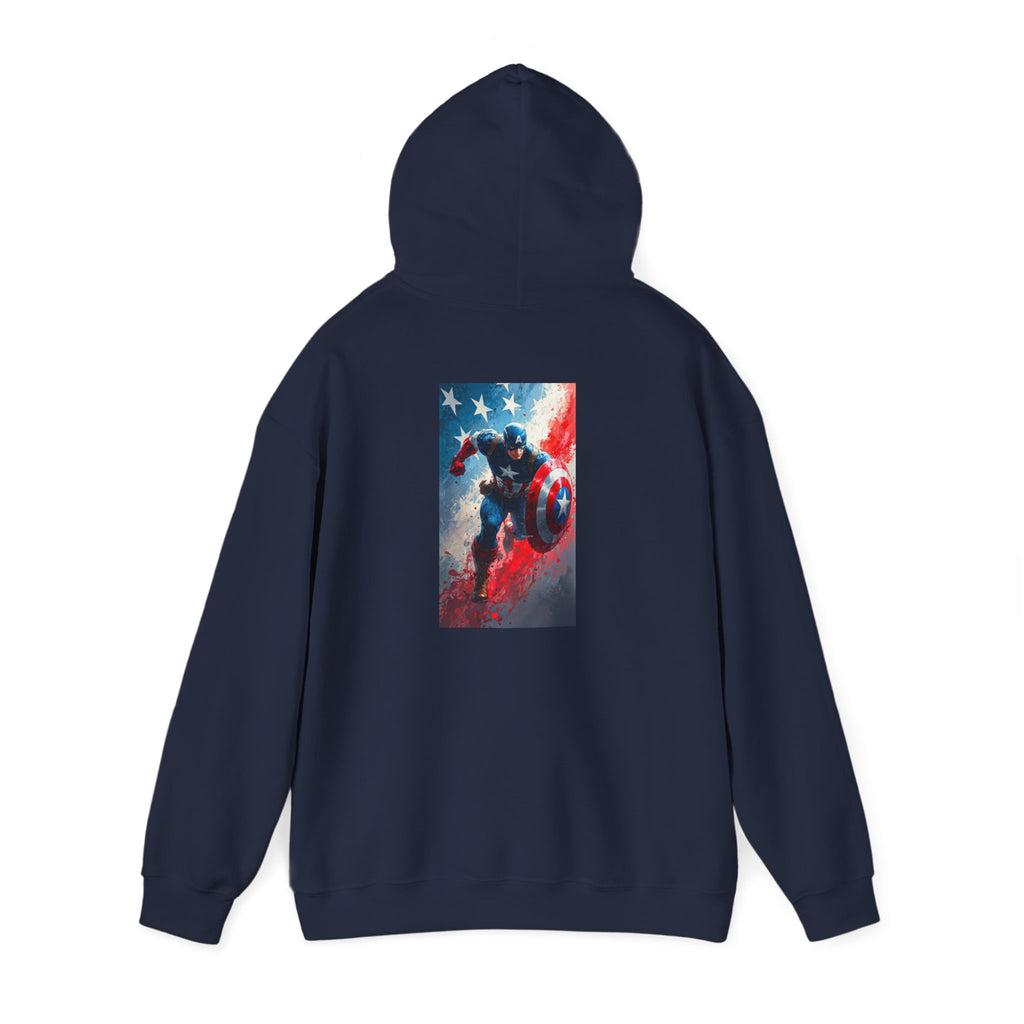 Hooded Sweatshirt - Captain America Design