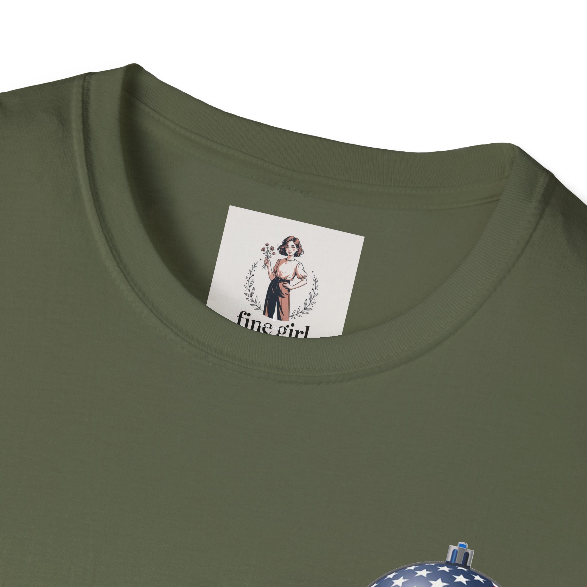 Santa Claus On A Tank Christmas ~ Unisex Softstyle T-Shirt