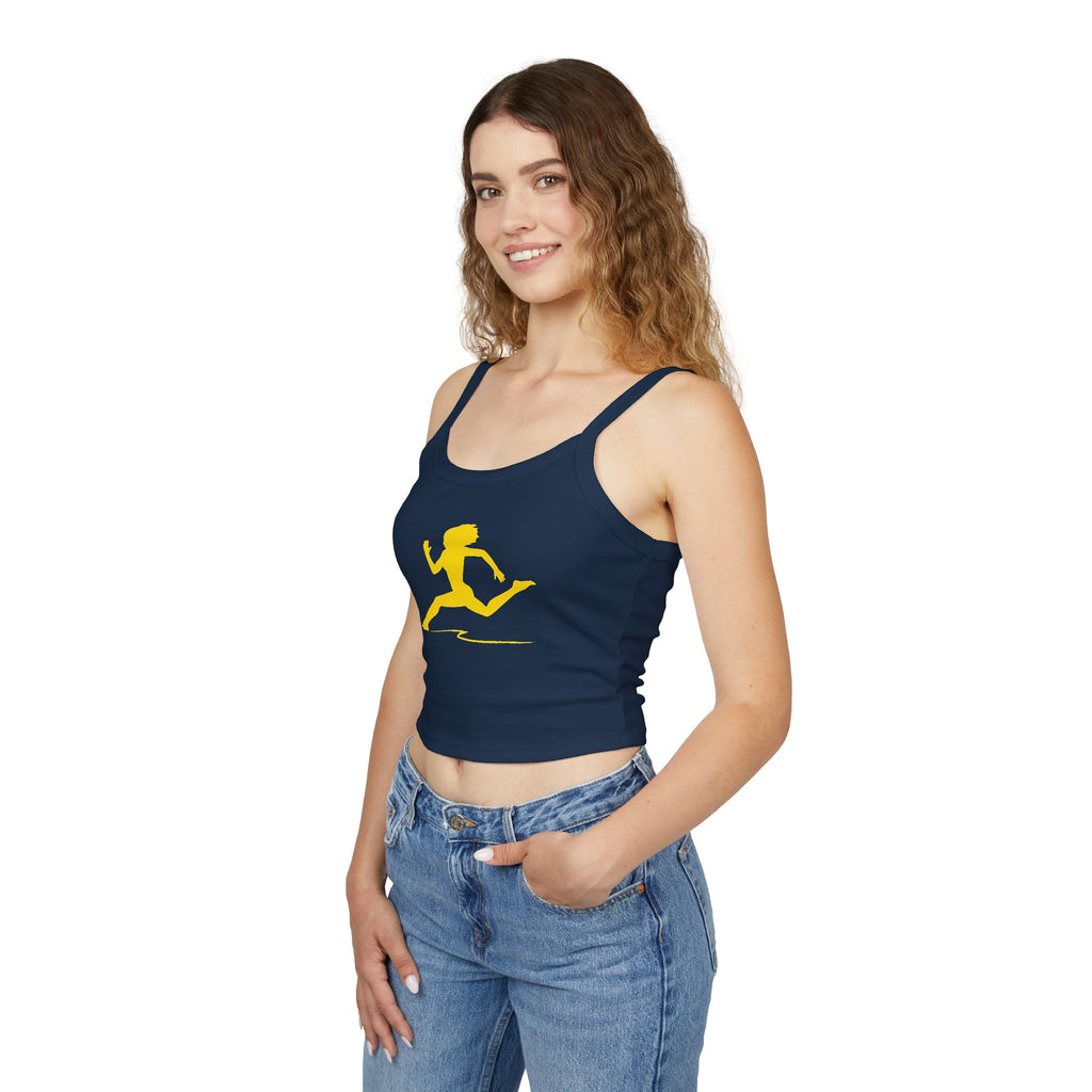 Running Woman Tank Top, Athletic Workout Top, Fitness Sleeveless Shirt, Jogging Muscle Tee, Exercise Gym Cami