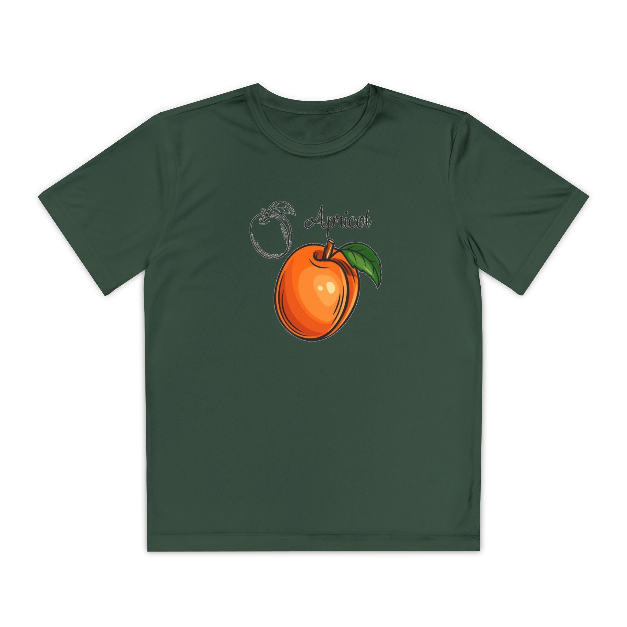 Apricot Youth T-Shirt Sports Graphic Tee, Cool Athletic Shirt for Kids, Perfect for Sports Events, Team Spirit