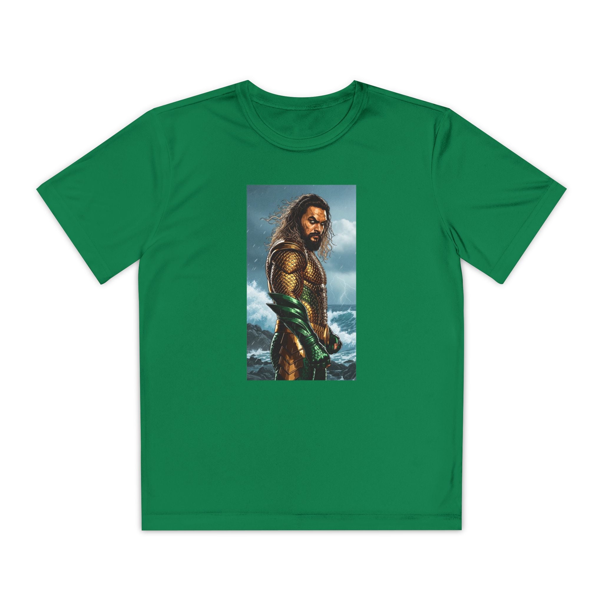 Aquaman Superhero Youth Tee, Kids Superhero Shirt, Child Aquaman T-shirt, Comic Book Tee, Superhero Fan Gift