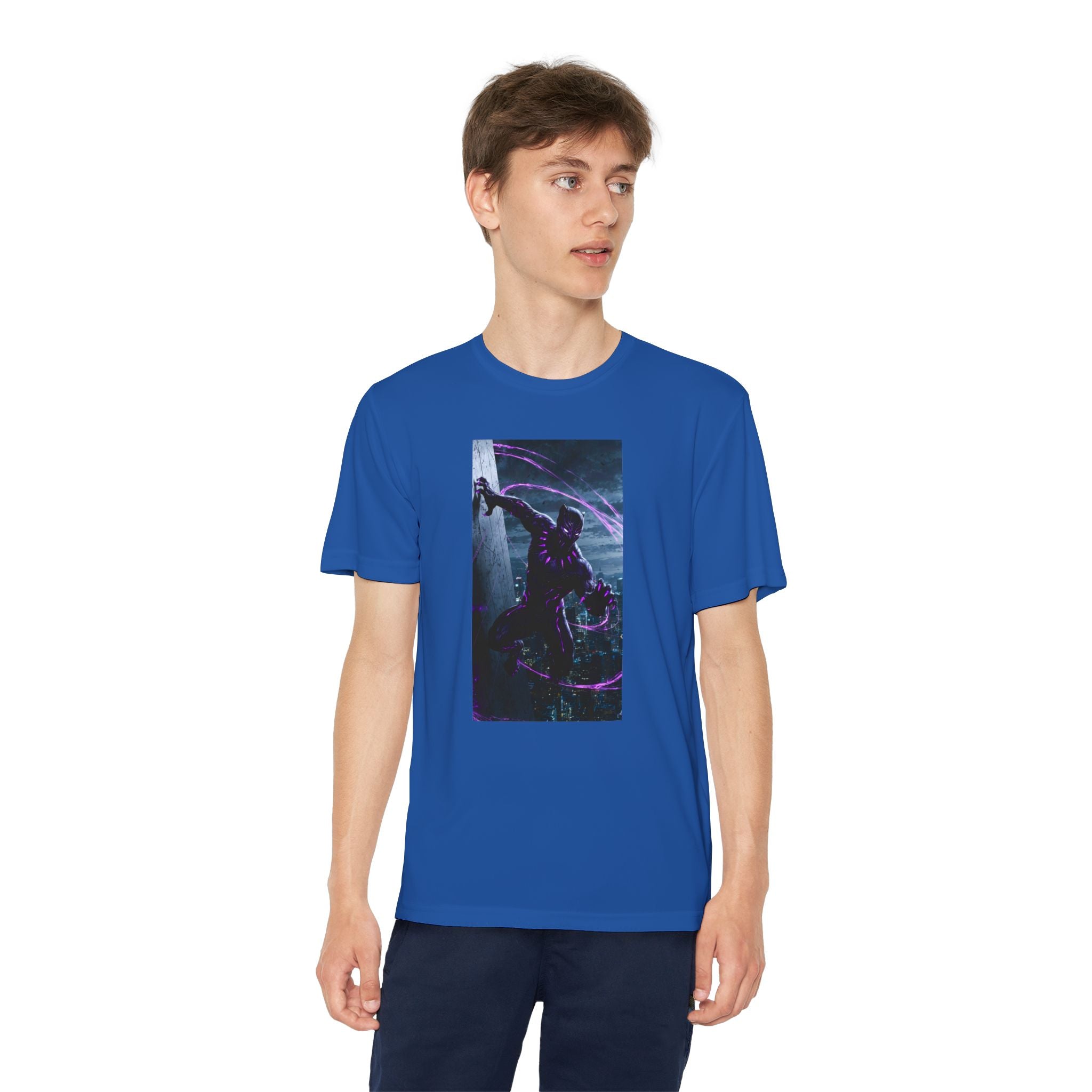 The Black Panther Superhero Marvel Patriotic, Kids Graphic T-Shirt, Boys Hero Top, Girls Comic Book Clothing, Birthday