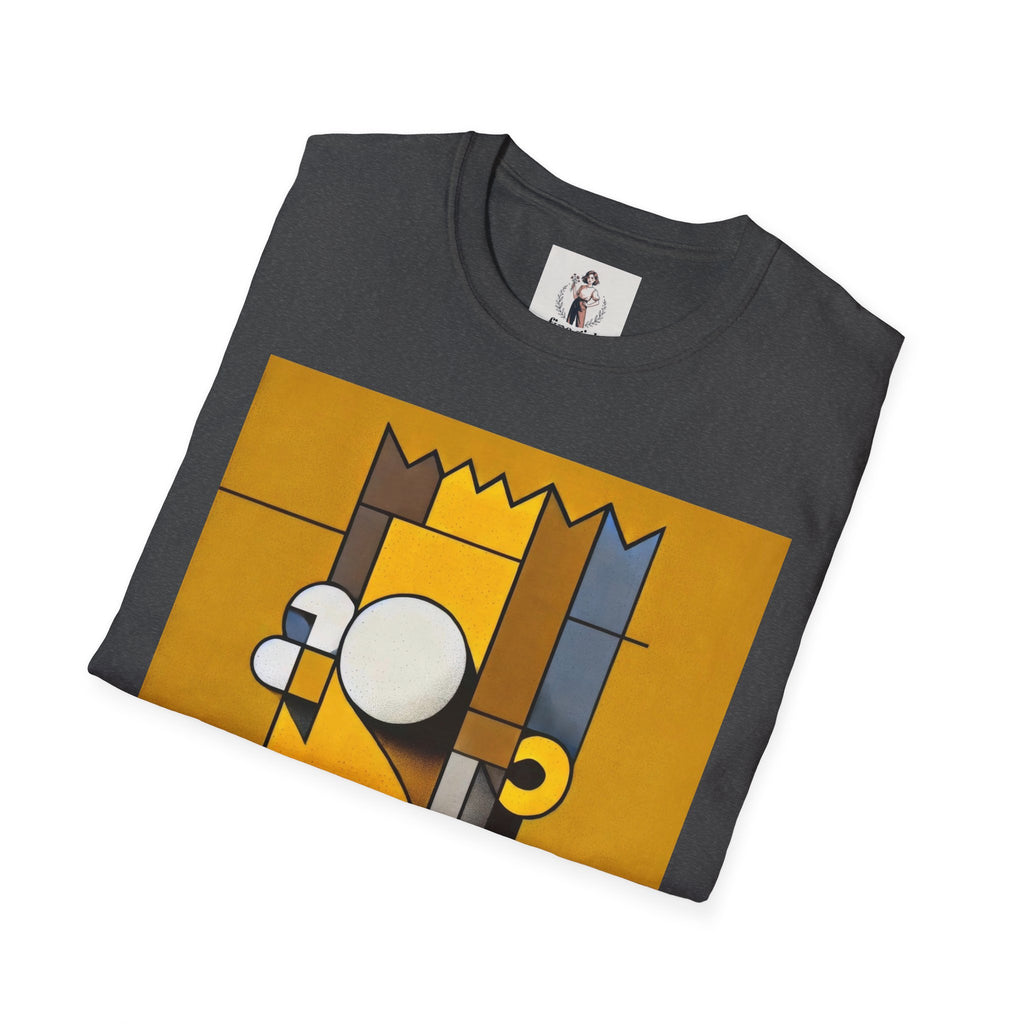 Bart Simpson TV Themed T-Shirt Unisex Softstyle T-Shirt