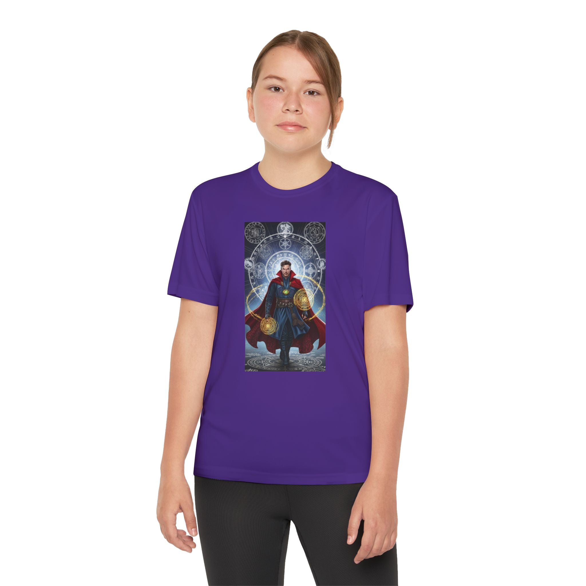Superhero Youth T-Shirt Sports Graphic Tee, Cool Athletic Shirt for Kids, Perfect for Sports Events, Team Spirit