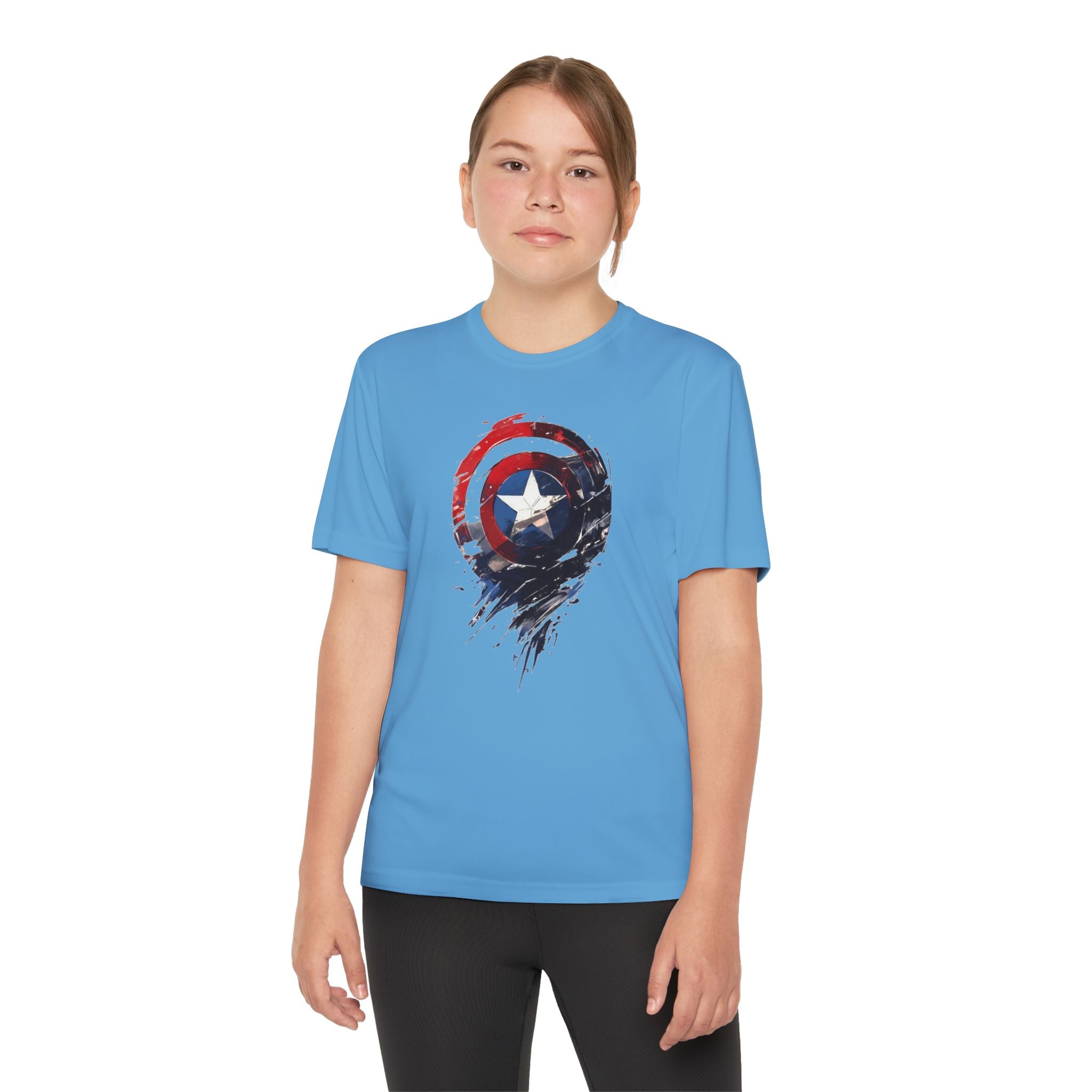 Advengers Youth T-Shirt Sports Graphic Tee, Cool Athletic Shirt for Kids