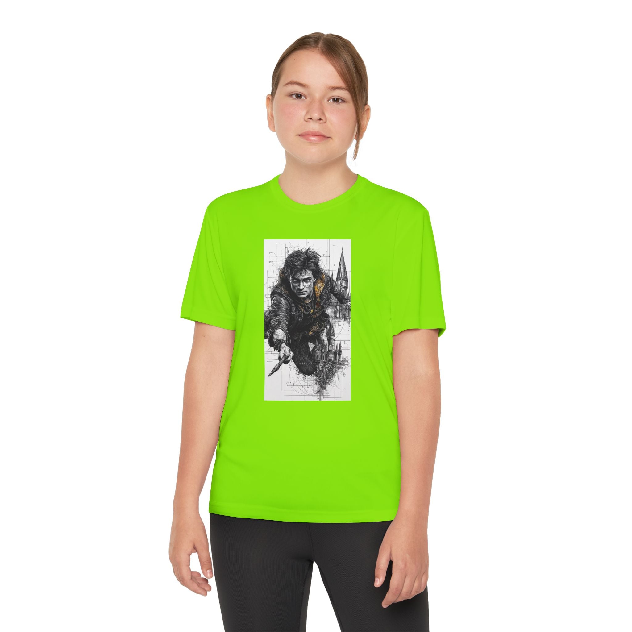 Youth Competitor Tee - Harry Potter, Wizard School Shirt, Magical Kids Top, Hogwarts Fan Gift, Sorcerer's Stone T-Shirt