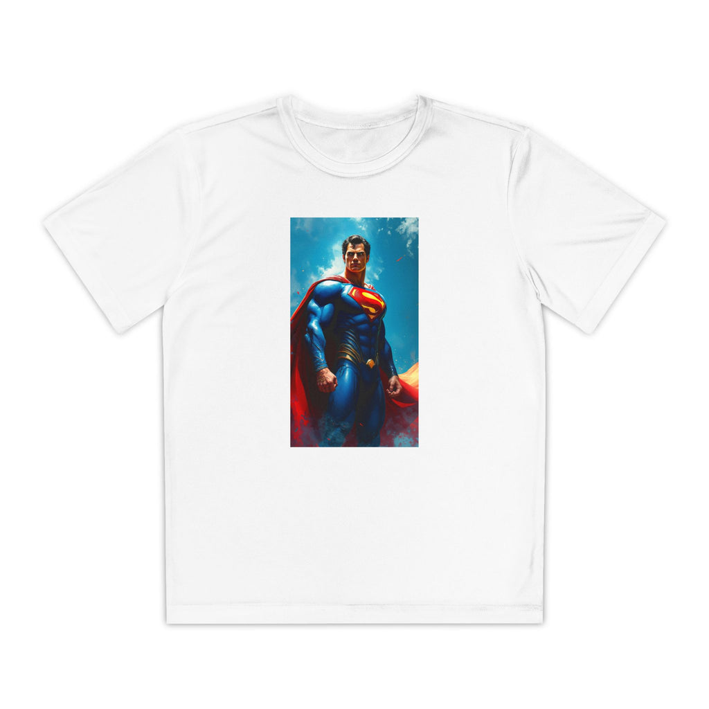 Superman Superhero Marvel T-Shirt, Youth Competitor Tee,  Kids Comic Book Hero Top, Children's Graphic Tee, Youth Super Power T-Shirt