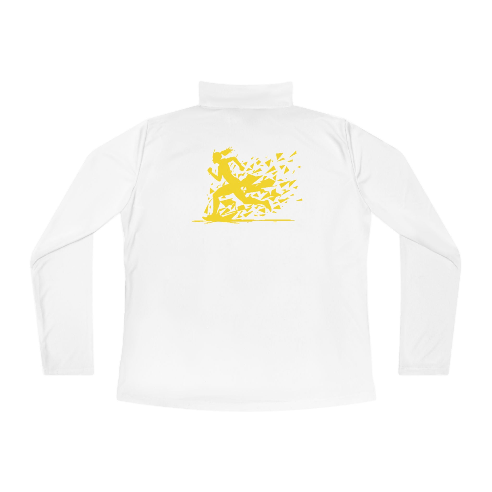 Ladies Quarter-Zip Pullover with Motivational Running Design, Athletic Apparel, Activewear, Sportswear, Fitness Gift, Running Top