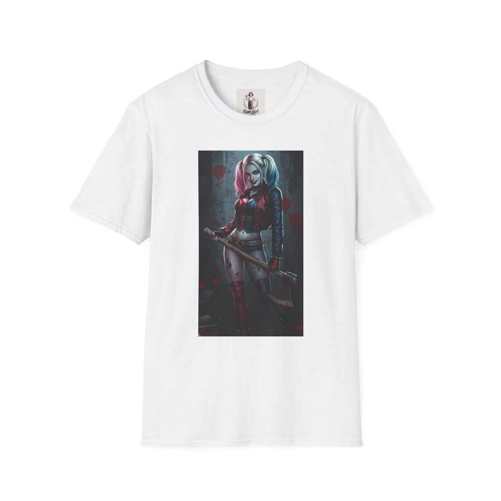 Haily Quinn Superhero Marvel Unisex Softstyle T-Shirt, Comic Book Tee, Graphic Novel Shirt, Geeky Clothing, Cosplay Costume Top