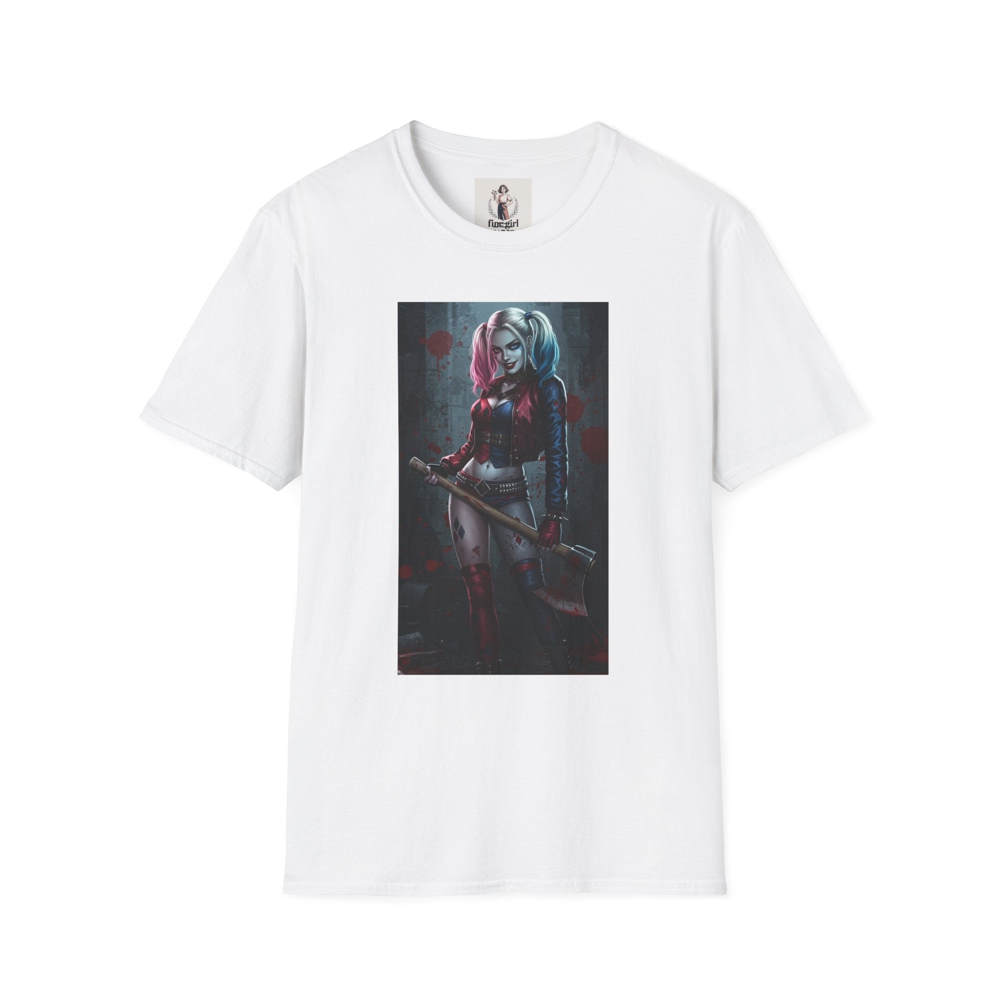 Haily Quinn Superhero Marvel Unisex Softstyle T-Shirt, Comic Book Tee, Graphic Novel Shirt, Geeky Clothing, Cosplay Costume Top