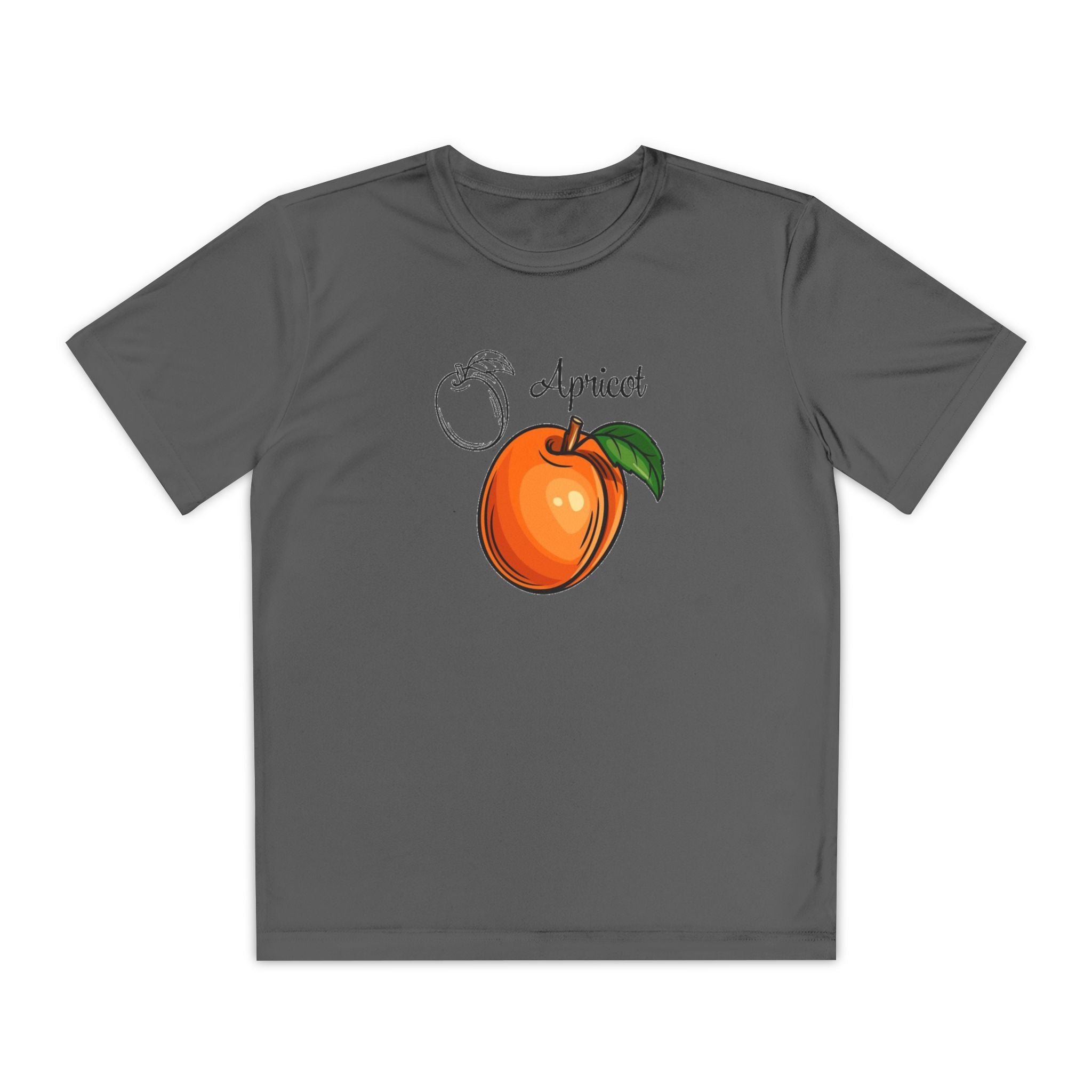Apricot Youth T-Shirt Sports Graphic Tee, Cool Athletic Shirt for Kids, Perfect for Sports Events, Team Spirit