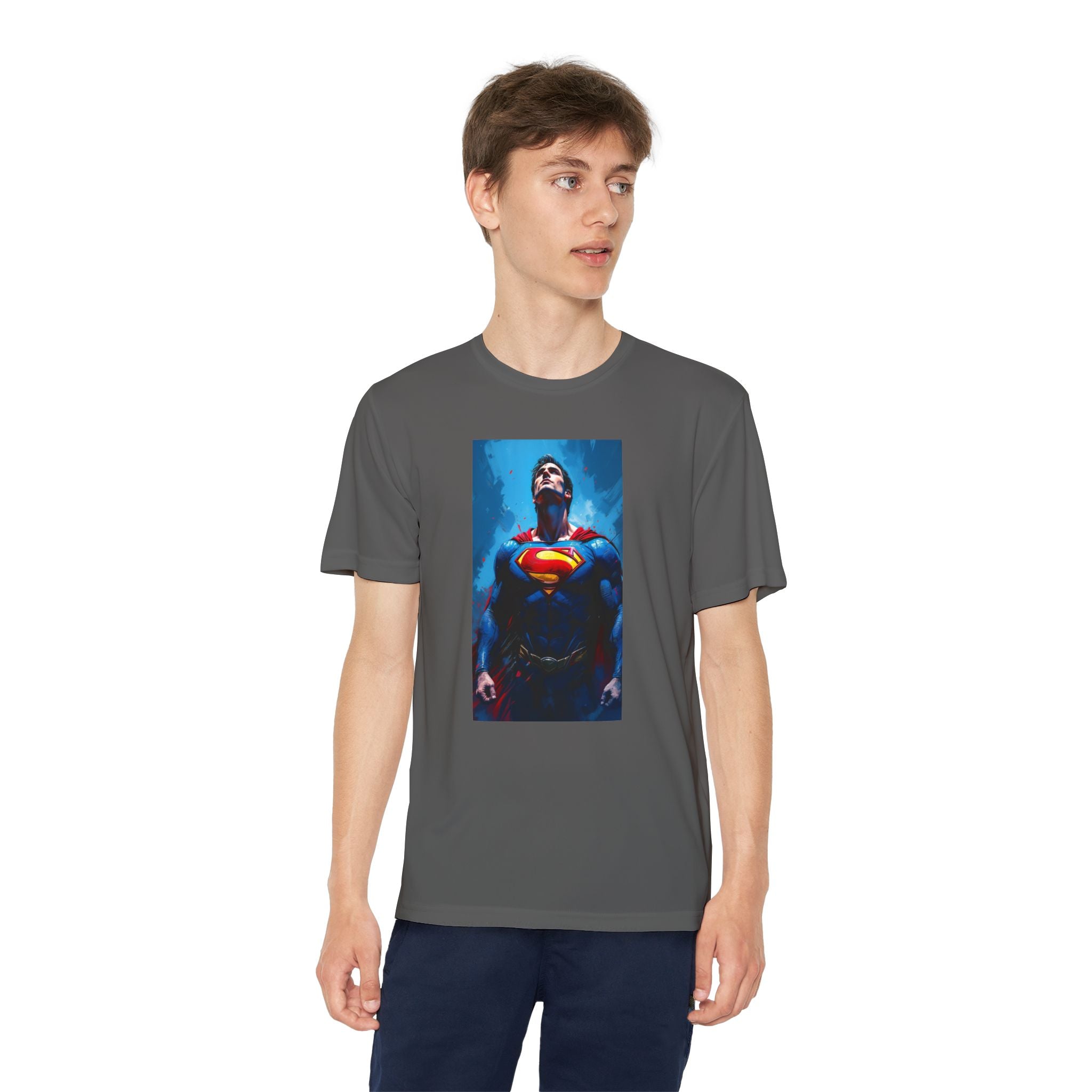 Superman Superhero Marvel T-Shirt, Youth Competitor Tee,  Kids Comic Book Hero Top, Children's Graphic Tee, Youth Super Power T-Shirt