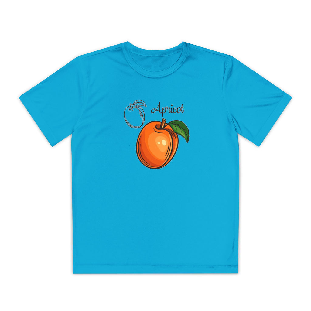 Apricot Youth T-Shirt Sports Graphic Tee, Cool Athletic Shirt for Kids, Perfect for Sports Events, Team Spirit