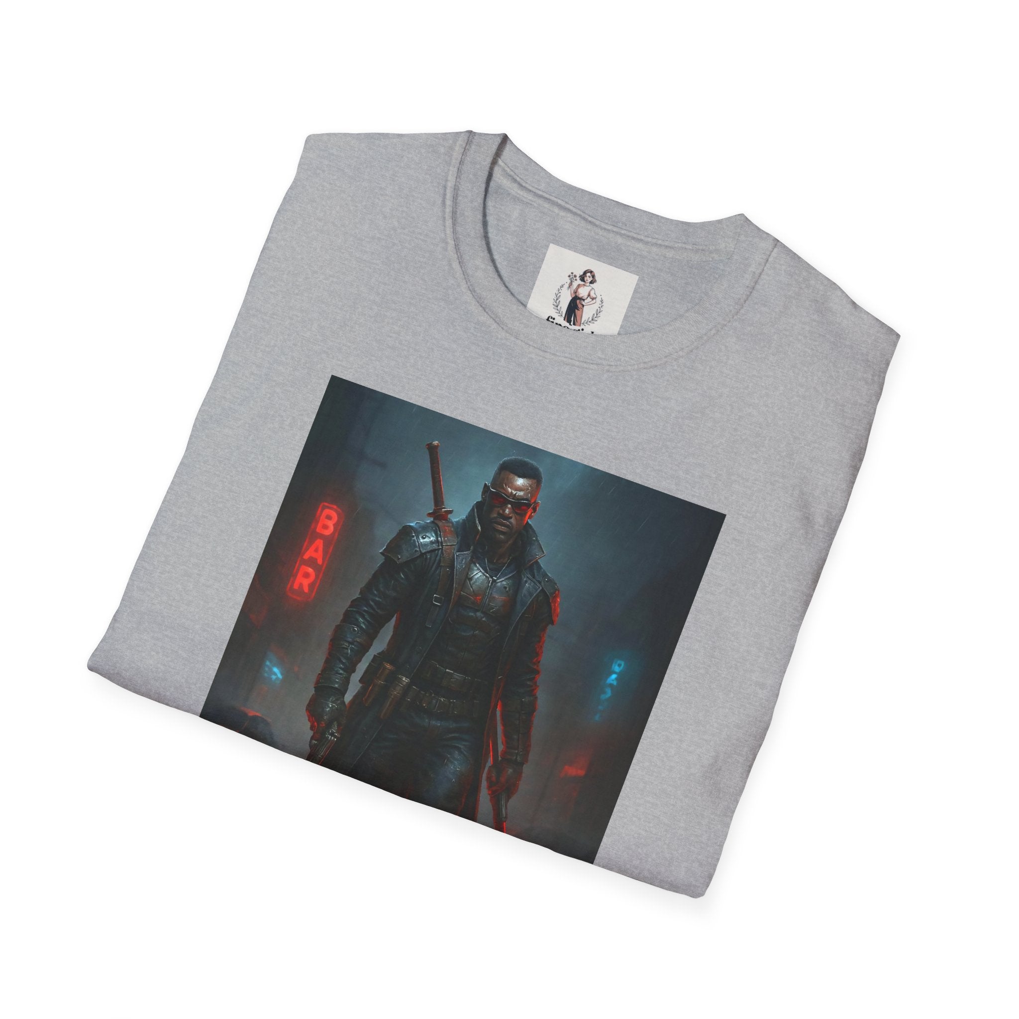Blade Superhero Marvel Unisex Softstyle T-Shirt, Comic Book Tee, Geeky Clothing, Cosplay Costume Top