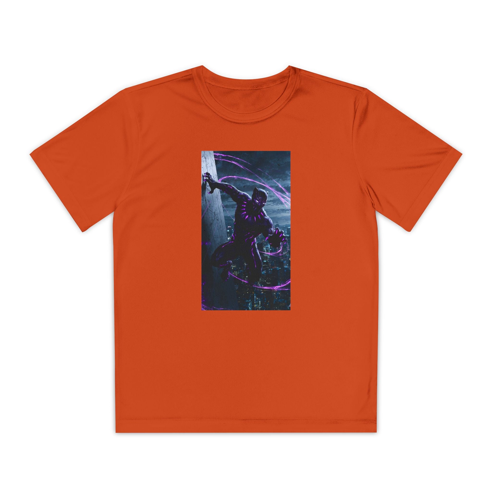 The Black Panther Superhero Marvel Patriotic, Kids Graphic T-Shirt, Boys Hero Top, Girls Comic Book Clothing, Birthday