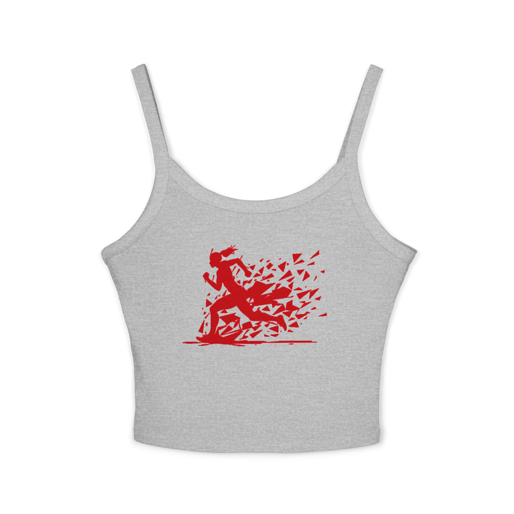 Running Woman Tank Top, Athletic Workout Top, Fitness Sleeveless Shirt, Jogging Muscle Tee, Exercise Gym Cami