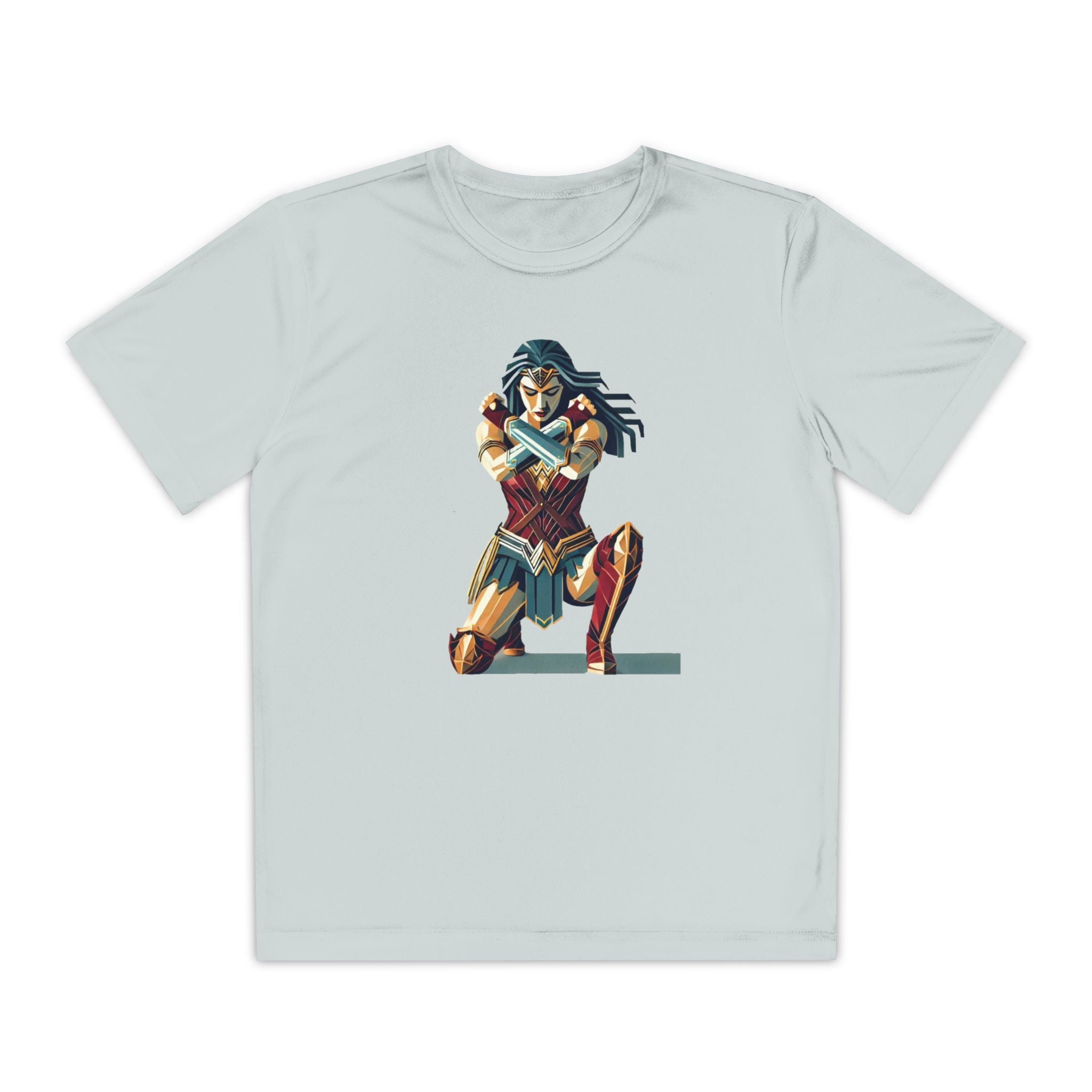 Wonder Woman Youth T-Shirt Sports Graphic Tee, Cool Athletic Shirt for Kids, Perfect for Sports Events, Team Spirit