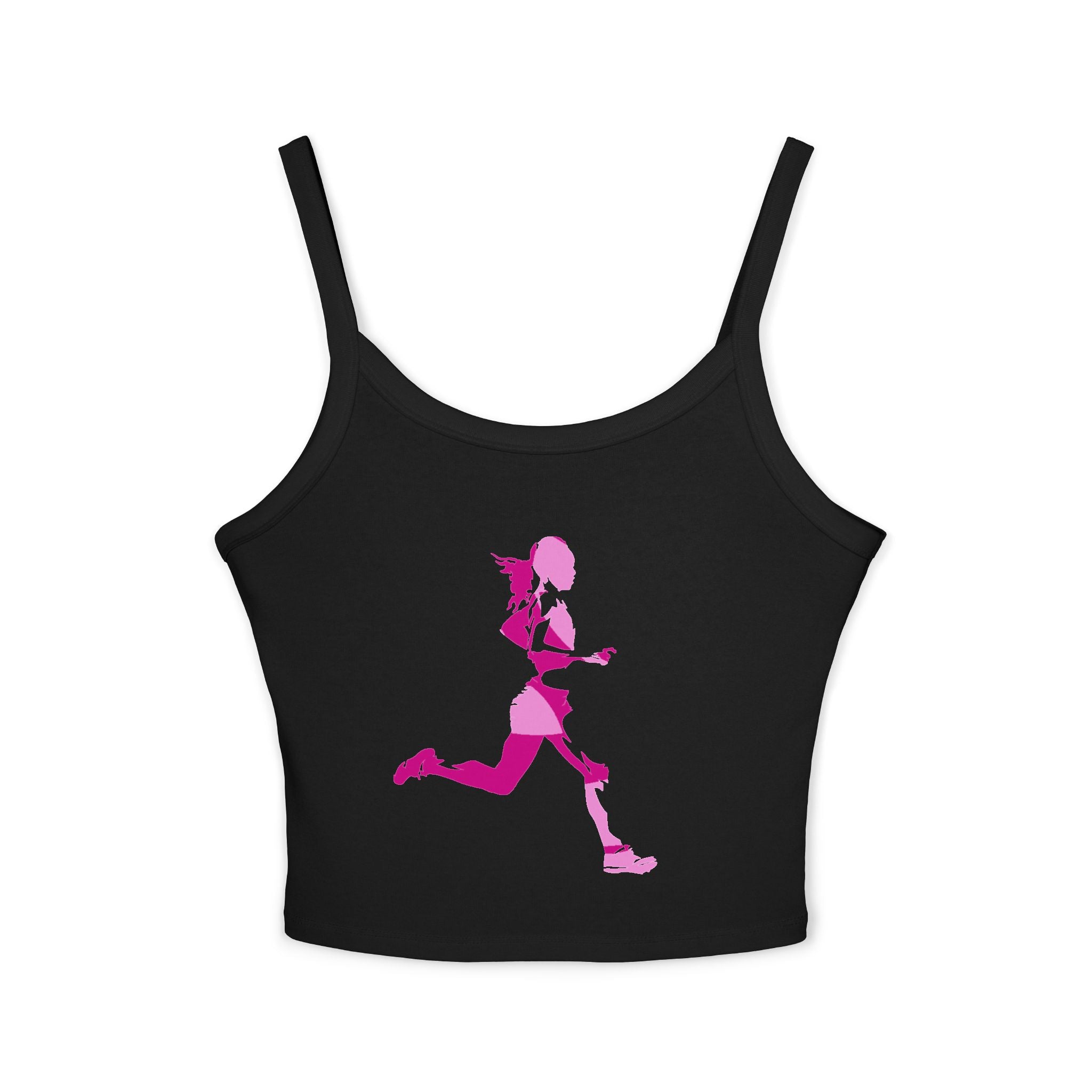 Running Woman Tank Top, Athletic Workout Top, Fitness Sleeveless Shirt, Jogging Muscle Tee, Exercise Gym Cami