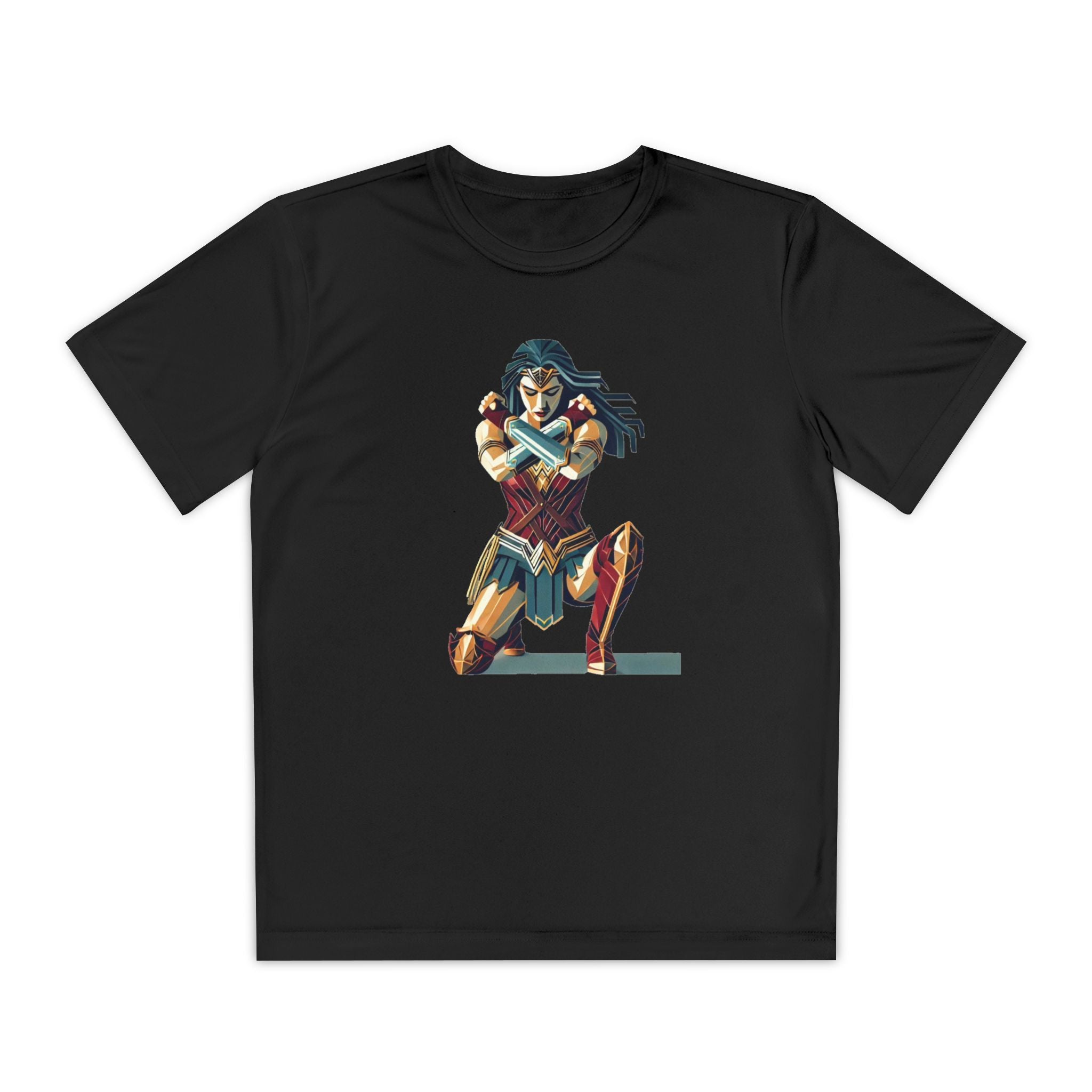 Wonder Woman Youth T-Shirt Sports Graphic Tee, Cool Athletic Shirt for Kids, Perfect for Sports Events, Team Spirit