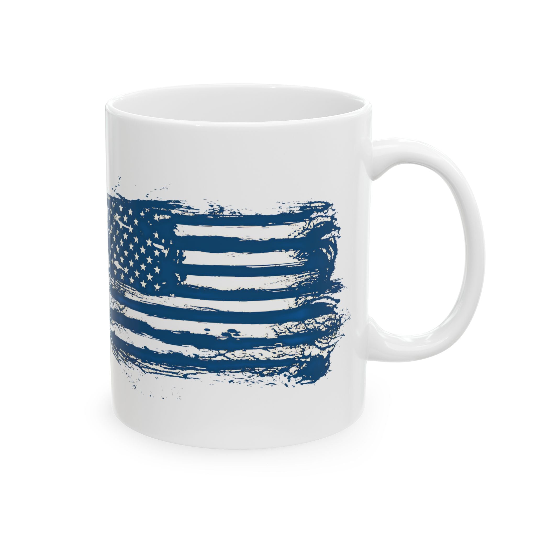 USA Blue Flag Patriotic Coffee & Tea Mug