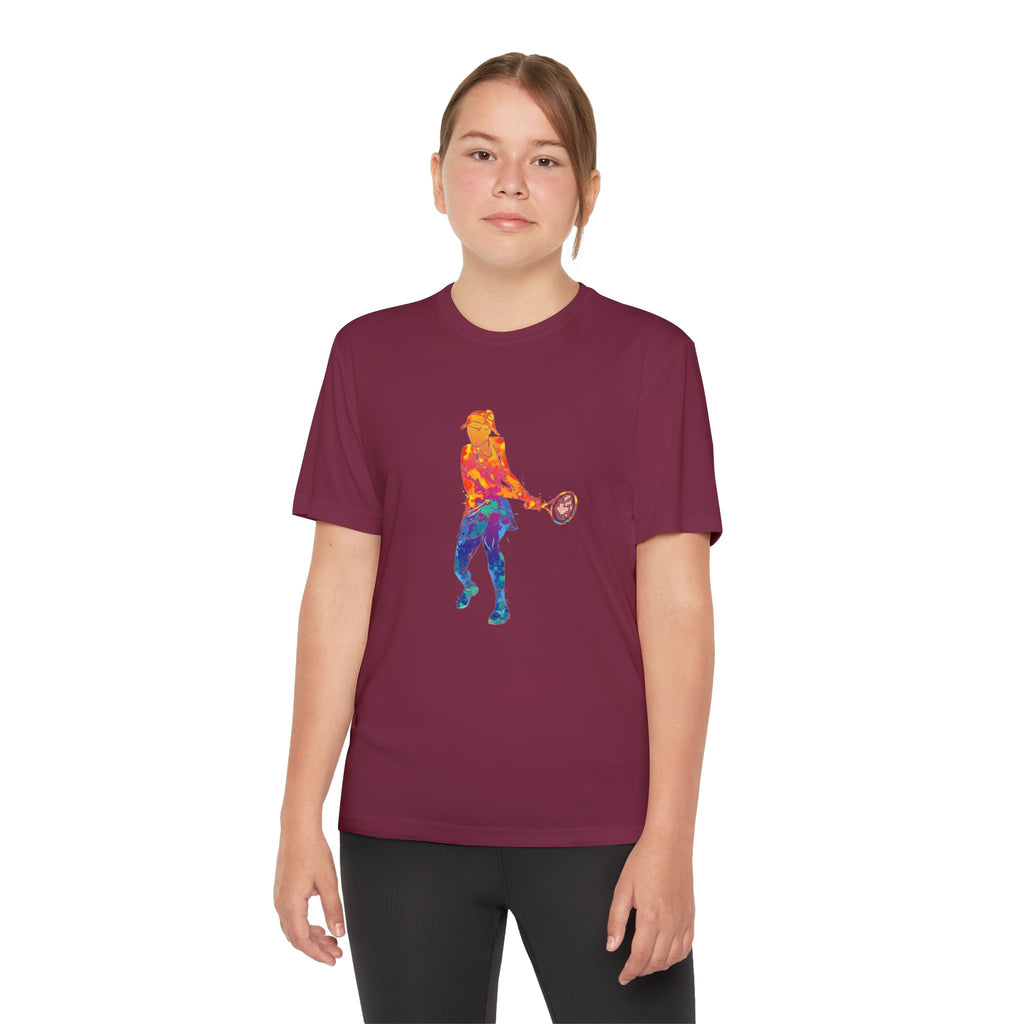 Tennis Youth Sports Graphic Tee, Cool Athletic Shirt for Kids, Perfect for Sports Events, Team Spirit, Birthday Gift, Summer Activities