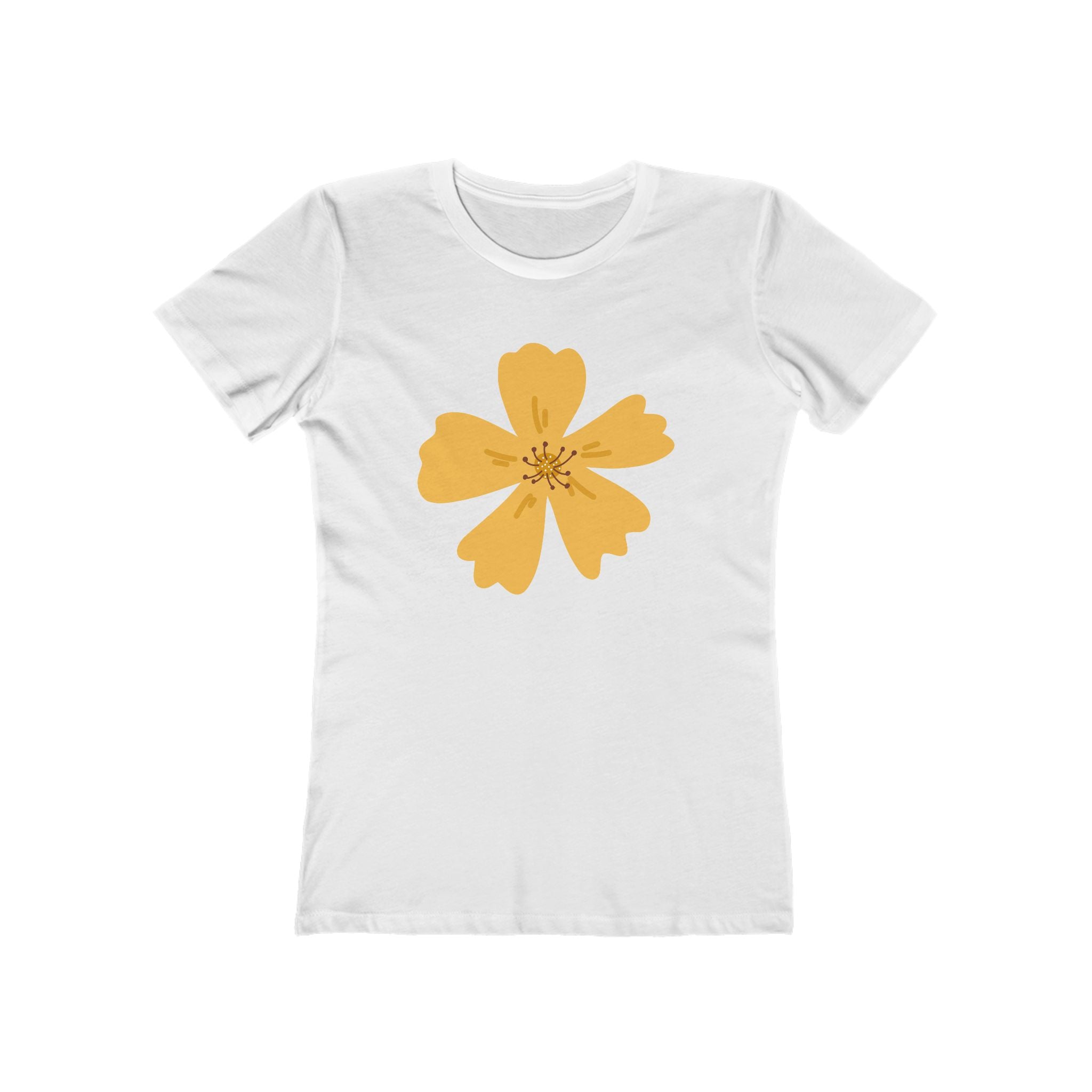 Flower Women's Tshirt, Floral Graphic Tee, Casual Top for Her, Spring Blossom Shirt, Botanical Print Blouse