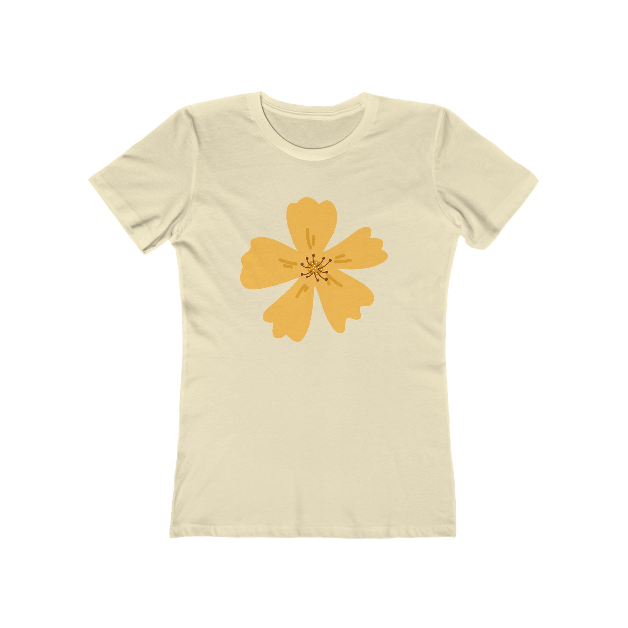 Flower Women's Tshirt, Floral Graphic Tee, Casual Top for Her, Spring Blossom Shirt, Botanical Print Blouse