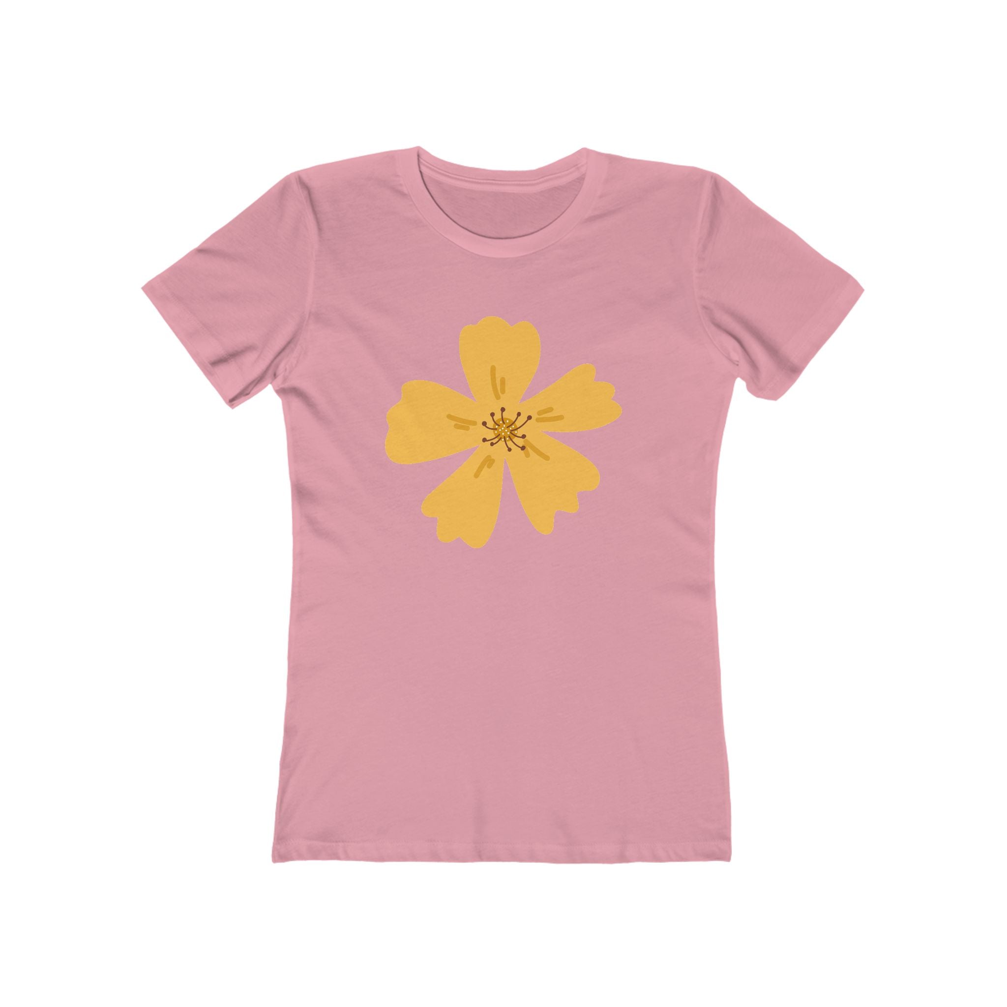 Flower Women's Tshirt, Floral Graphic Tee, Casual Top for Her, Spring Blossom Shirt, Botanical Print Blouse