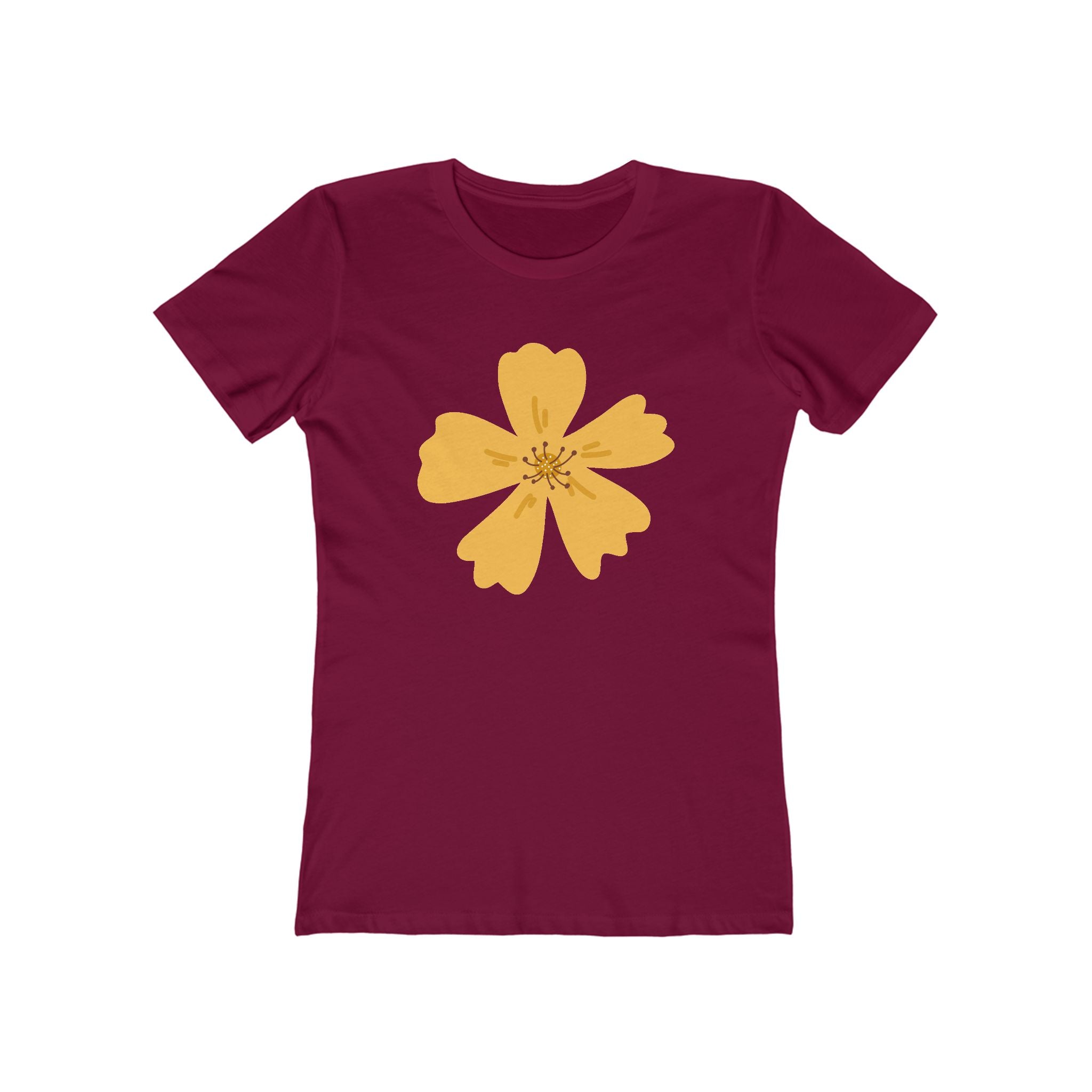 Flower Women's Tshirt, Floral Graphic Tee, Casual Top for Her, Spring Blossom Shirt, Botanical Print Blouse