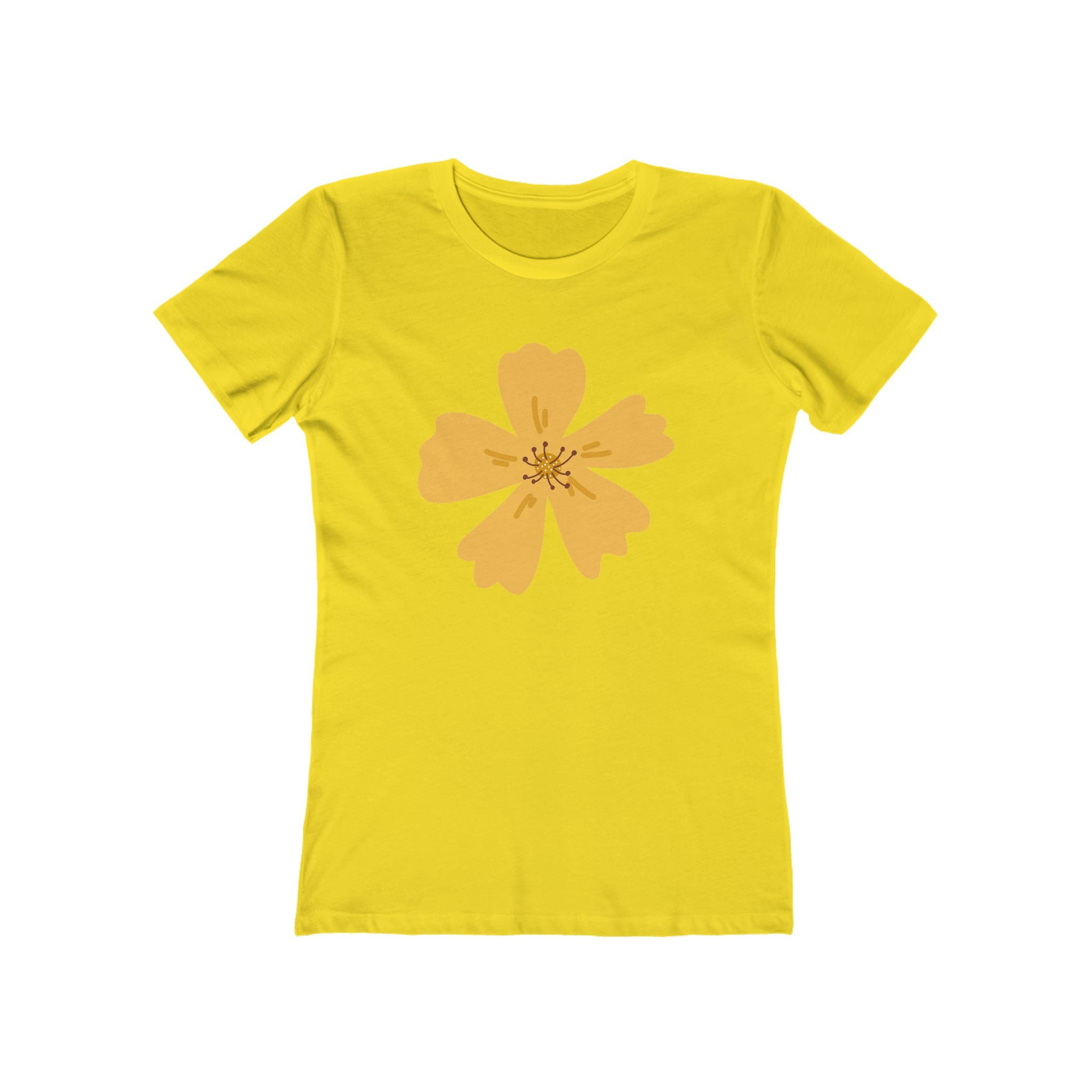 Flower Women's Tshirt, Floral Graphic Tee, Casual Top for Her, Spring Blossom Shirt, Botanical Print Blouse