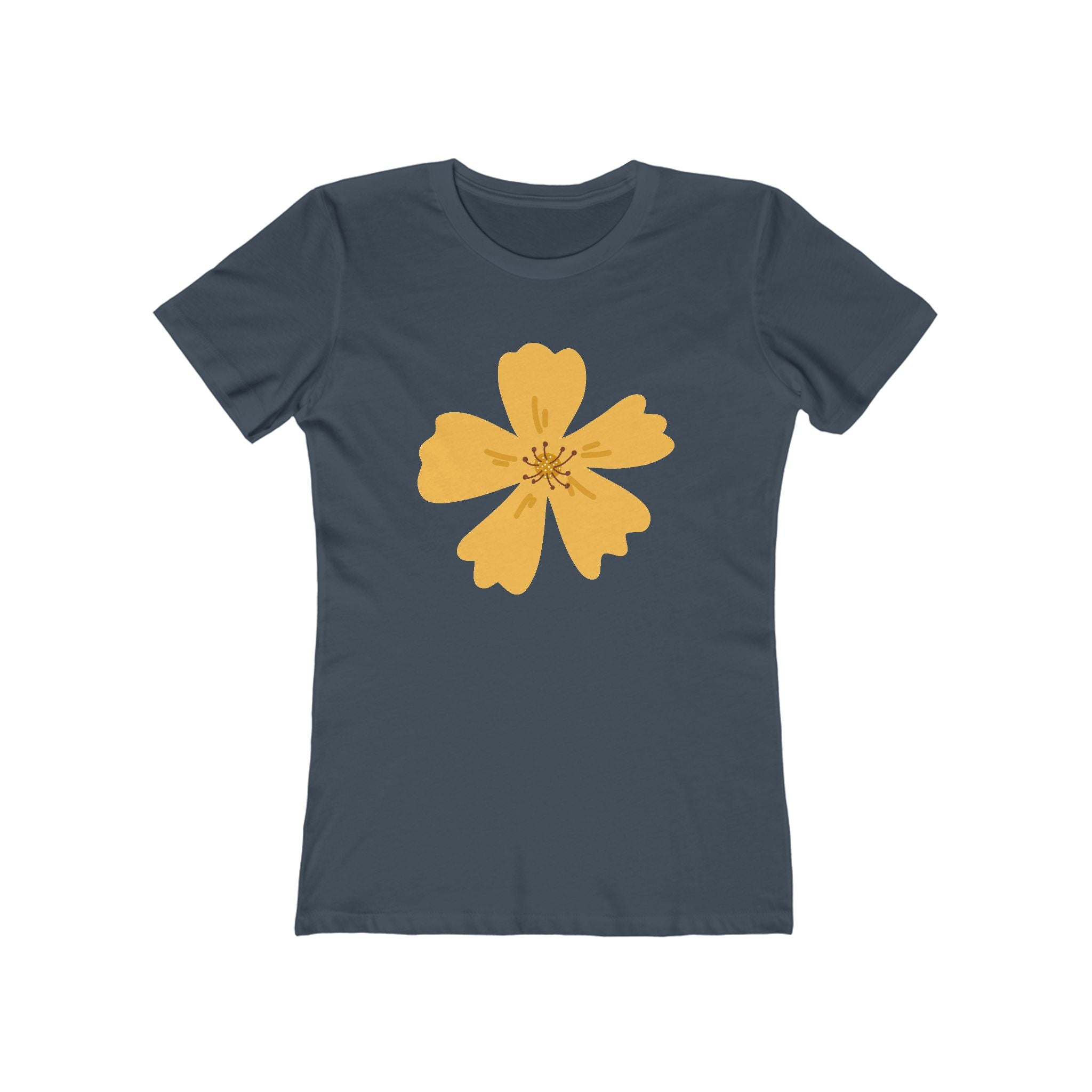 Flower Women's Tshirt, Floral Graphic Tee, Casual Top for Her, Spring Blossom Shirt, Botanical Print Blouse