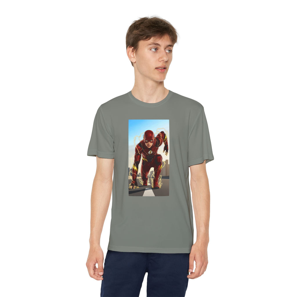 The Flash Superhero Marvel Youth T-Shirt, Kid's Superhero Tee, Children's Graphic Shirt, Comic Book Character Top, Kids Costume Apparel