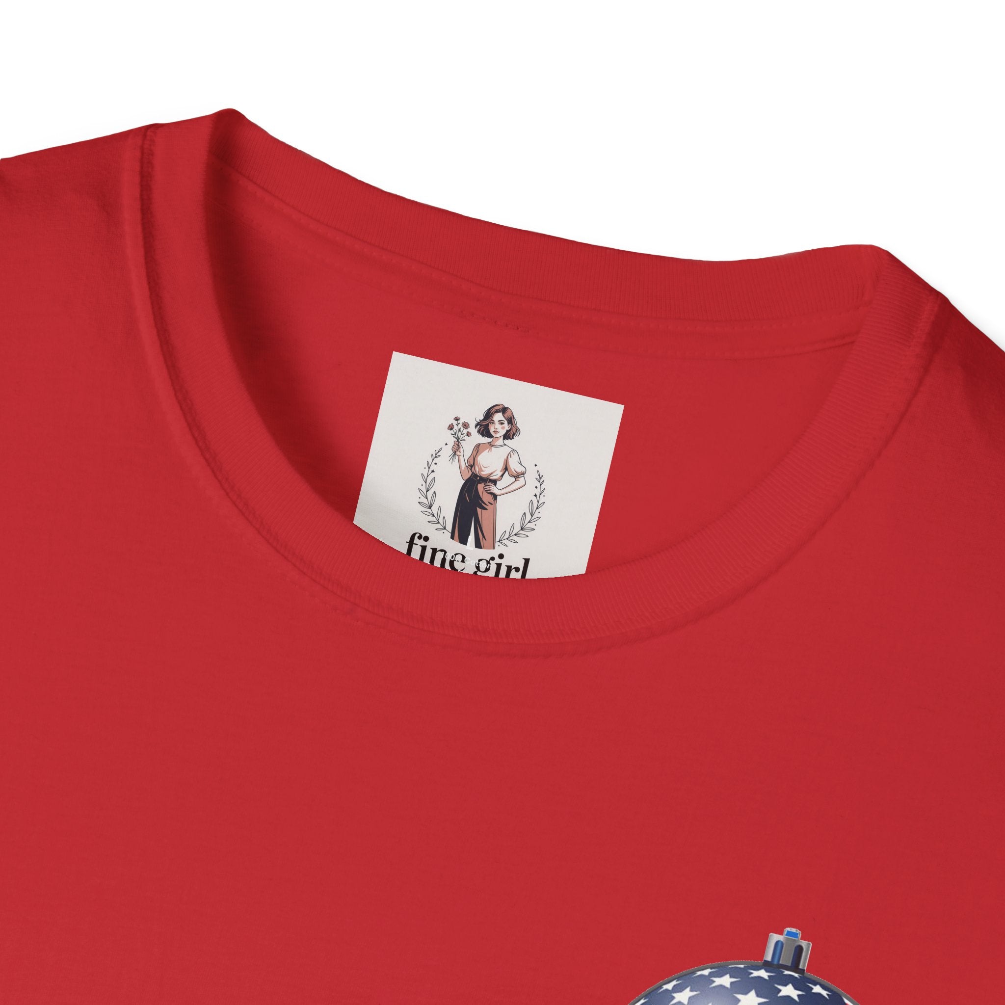 Santa Claus On A Tank Christmas ~ Unisex Softstyle T-Shirt