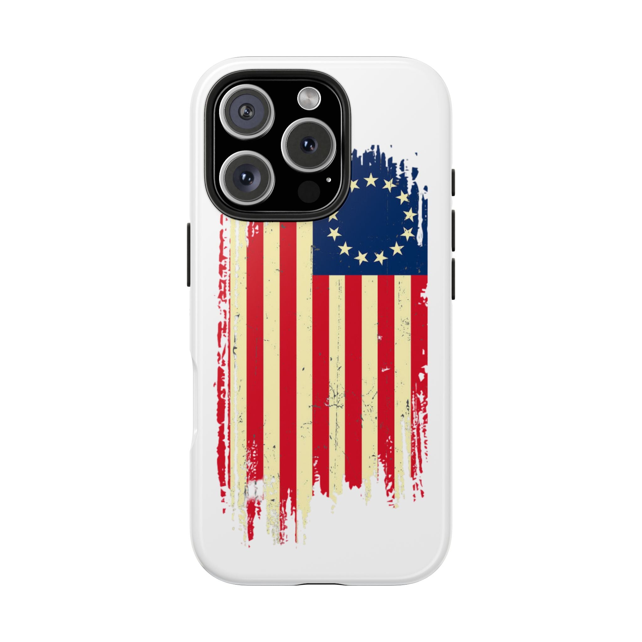 Patriotic Phone Cases with Vintage Flag Design, Tough Case for Independence Day, Memorial Day, 4th of July, Gift for Veterans, USA Pride