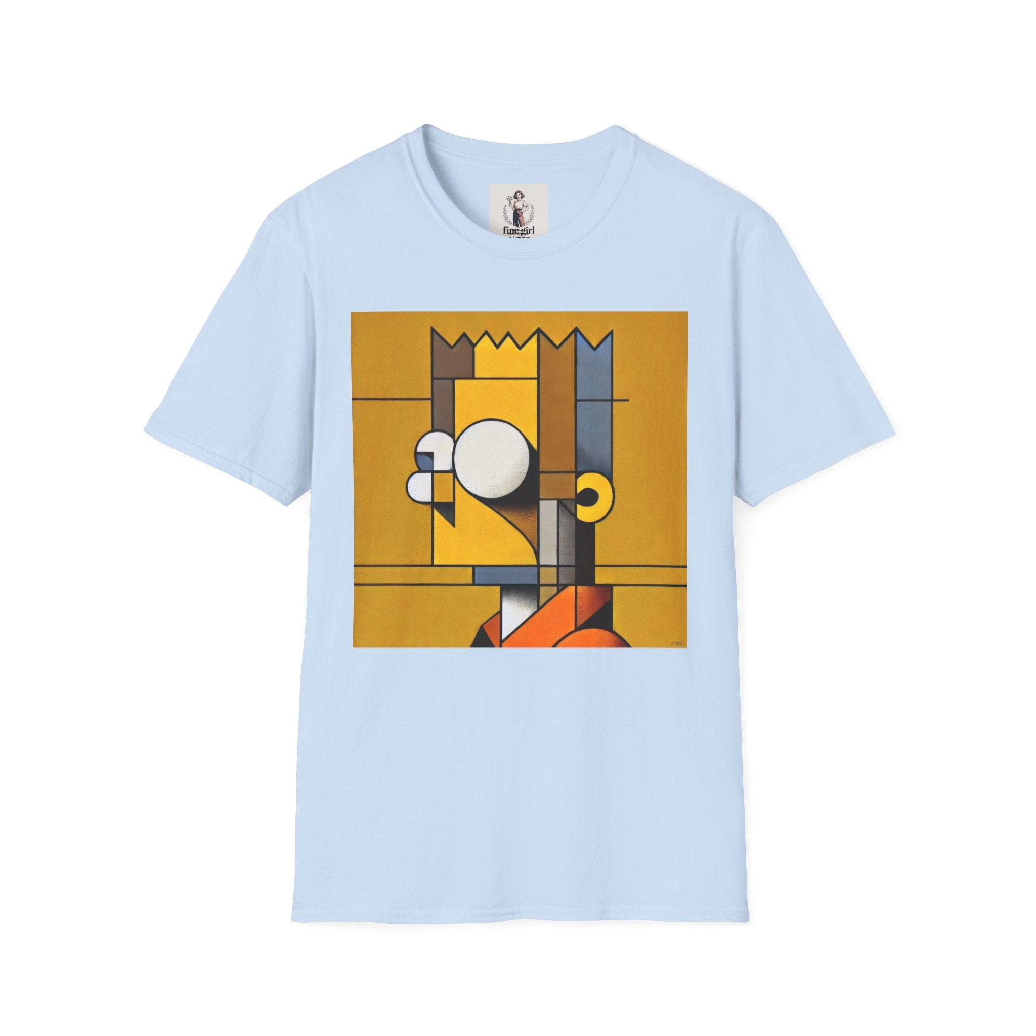 Bart Simpson TV Themed T-Shirt Unisex Softstyle T-Shirt
