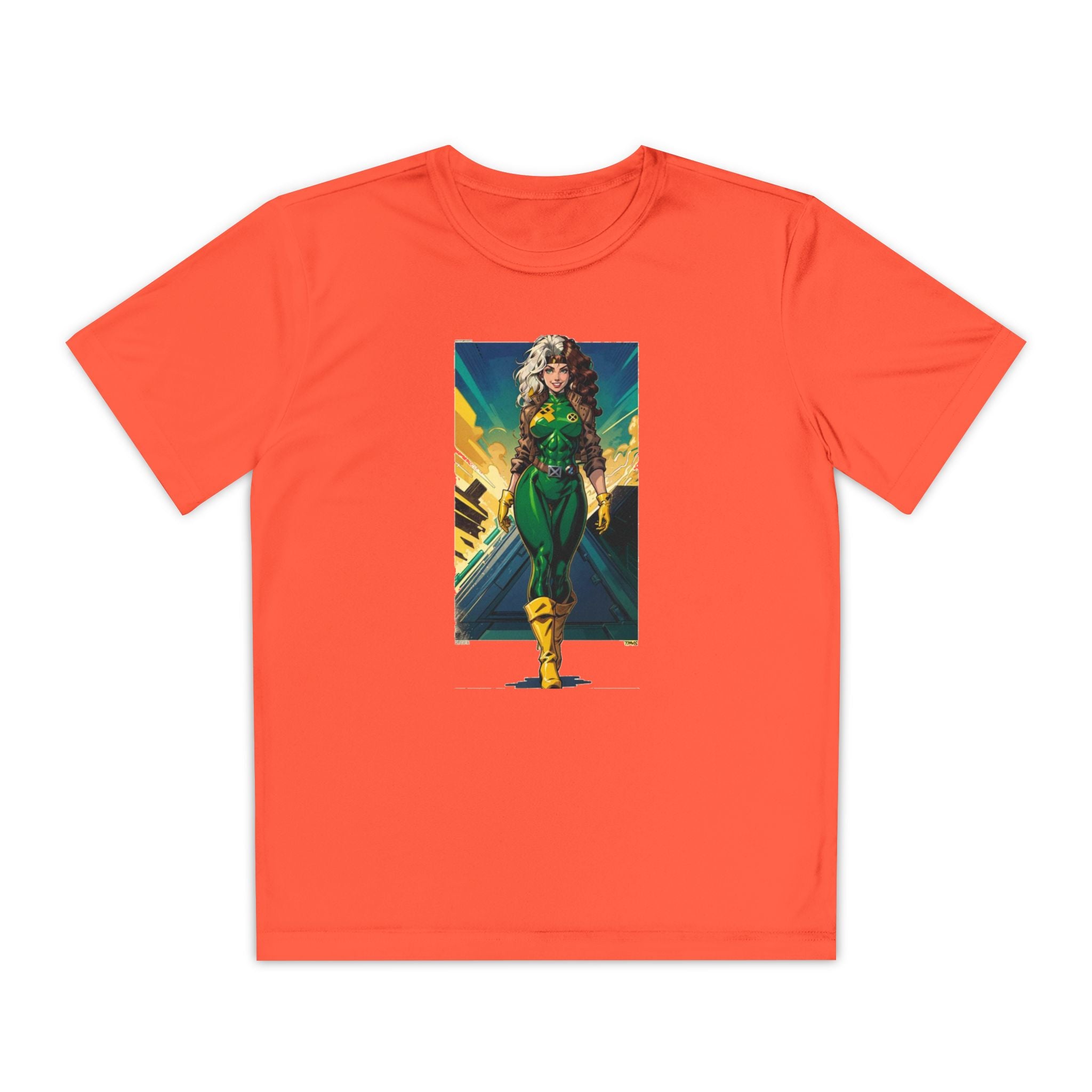 Superhero Youth T-Shirt Sports Graphic Tee, Cool Athletic Shirt for Kids
