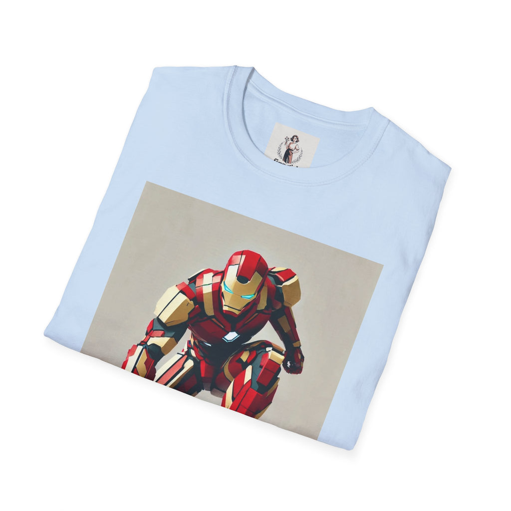 Ironman Superhero Marvel Unisex Softstyle T-Shirt, Comic Book Tee, Geeky Clothing, Cosplay Costume Top