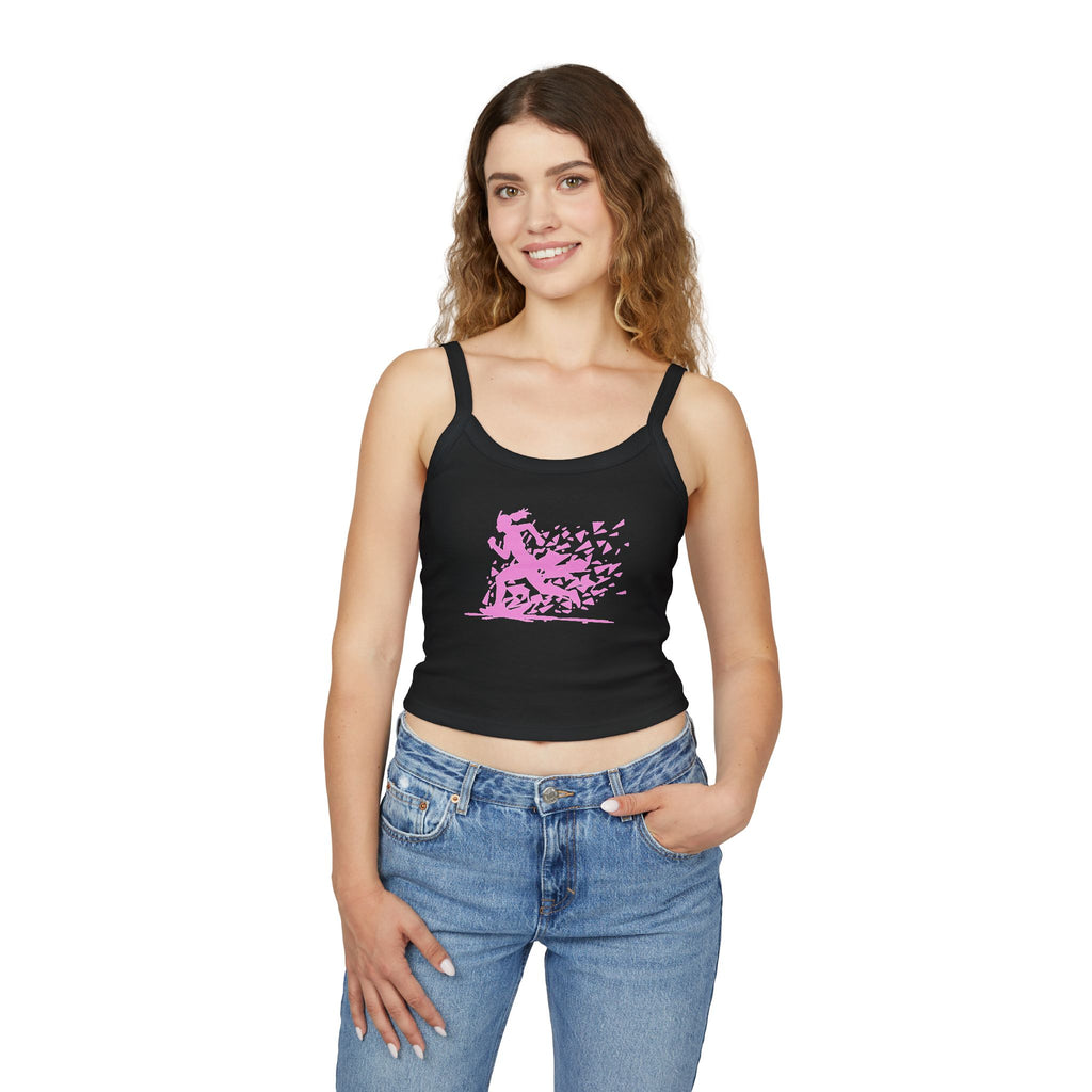 Running Woman Tank Top, Athletic Workout Top, Fitness Sleeveless Shirt, Jogging Muscle Tee, Exercise Gym Cami