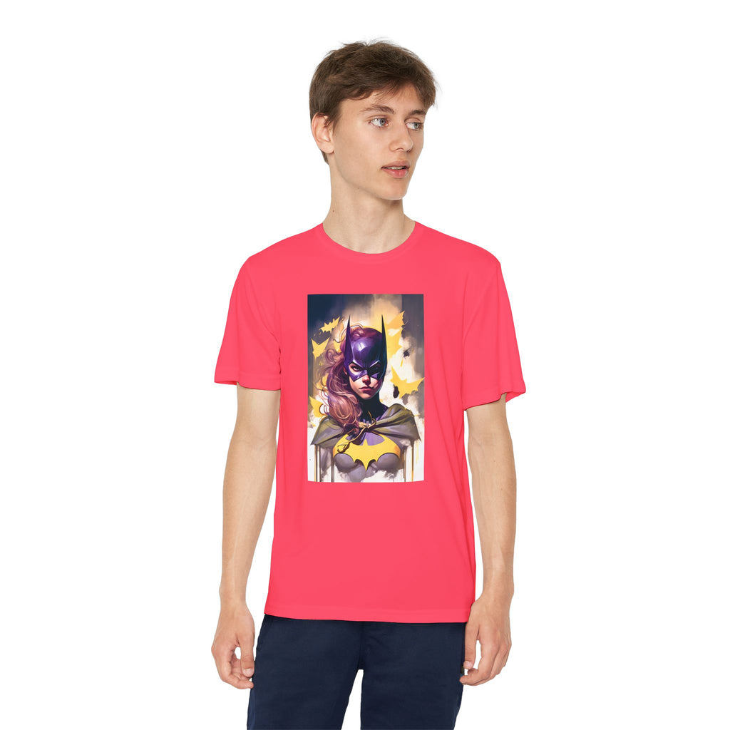 Superhero Youth T-Shirt Sports Graphic Tee, Cool Athletic Shirt for Kids