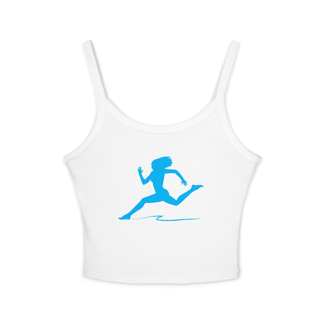 Running Woman Tank Top, Athletic Workout Top, Fitness Sleeveless Shirt, Jogging Muscle Tee, Exercise Gym Cami
