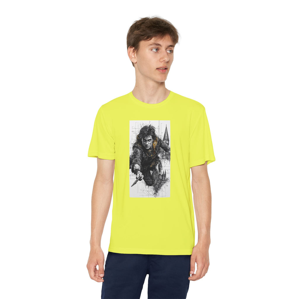 Youth Competitor Tee - Harry Potter, Wizard School Shirt, Magical Kids Top, Hogwarts Fan Gift, Sorcerer's Stone T-Shirt