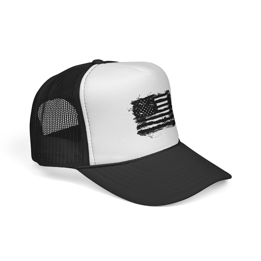 Patriotic Trucker Cap with American Flag Design, USA Hat, Summer Fashion, Outdoors Gear, Gift for Veterans, BBQ, 4th of July