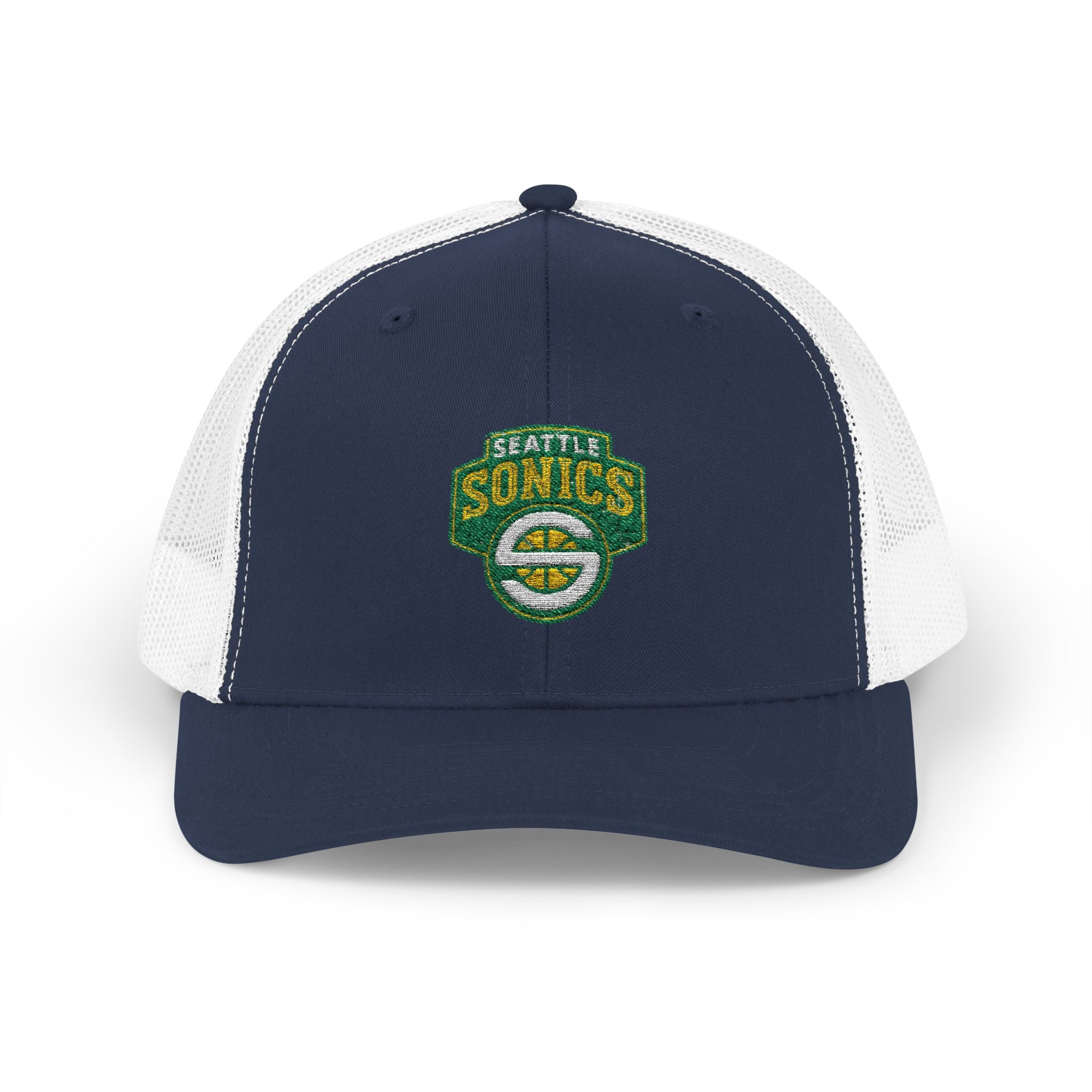 The Seattle SuperSonics Snapback Trucker Cap, American Flag Hat, Outdoor Cap, Casual Wear, Gift for Dad, 4th of July Apparel