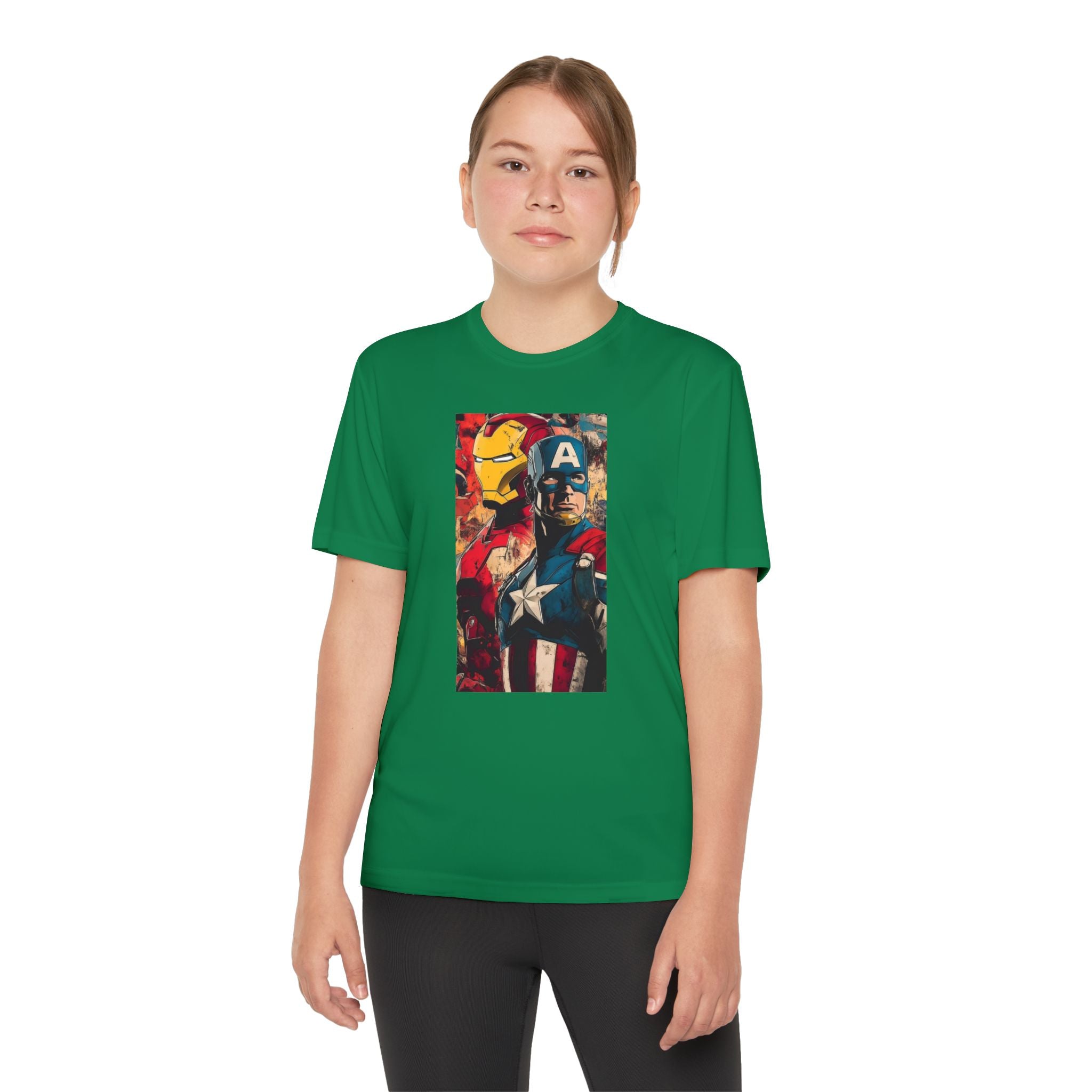 Advengers Youth T-Shirt Sports Graphic Tee, Cool Athletic Shirt for Kids, Perfect for Sports Events, Team Spirit