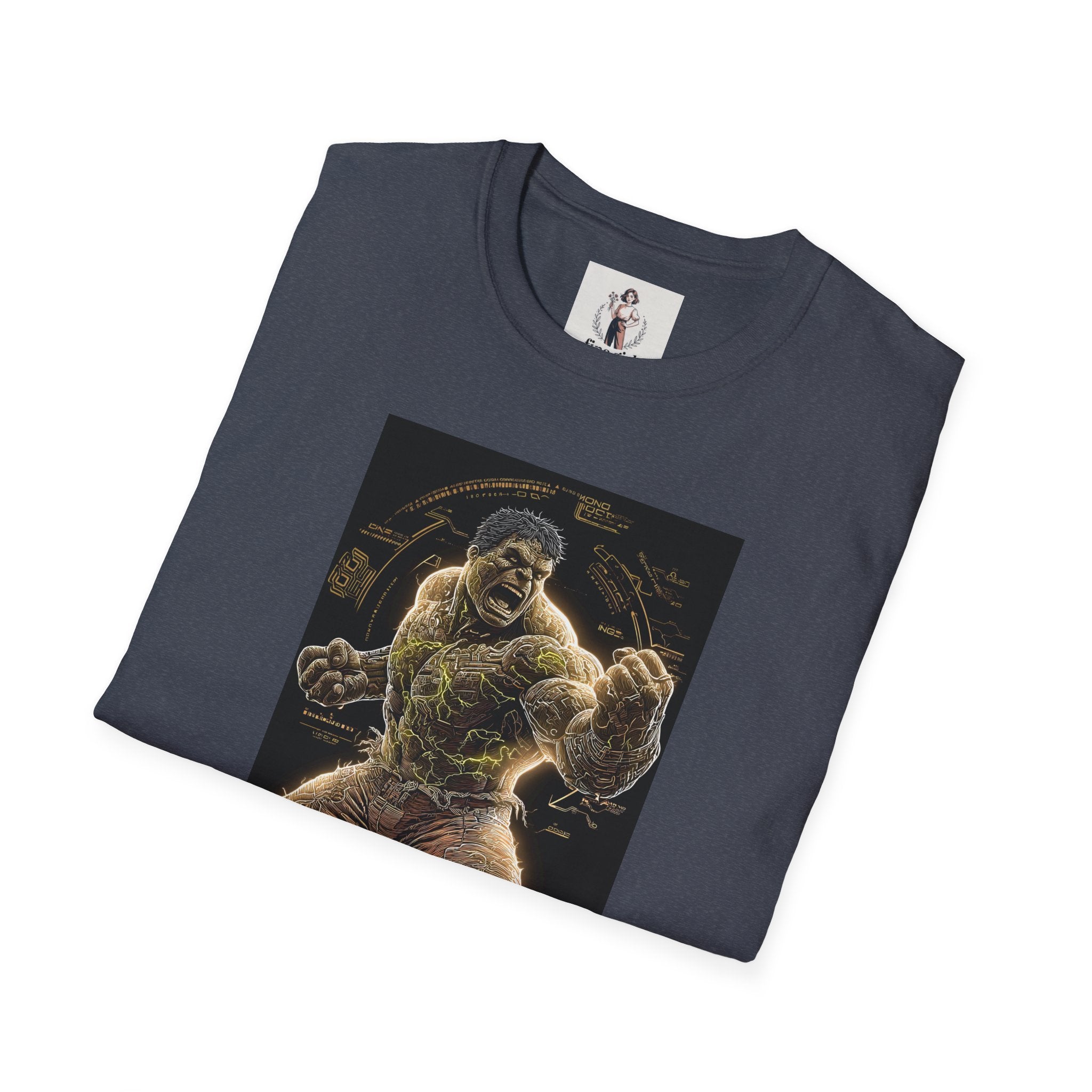 The Incredible Hulk Superhero Marvel Unisex Softstyle T-Shirt, Comic Book Tee, Geeky Clothing, Cosplay Costume Top