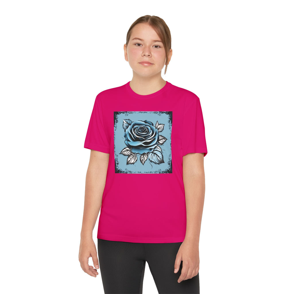 Flower Youth Tshirt, Girls Floral Tee, Kids Spring Shirt, Children's Botanical Top, Teen Blossom T-Shirt