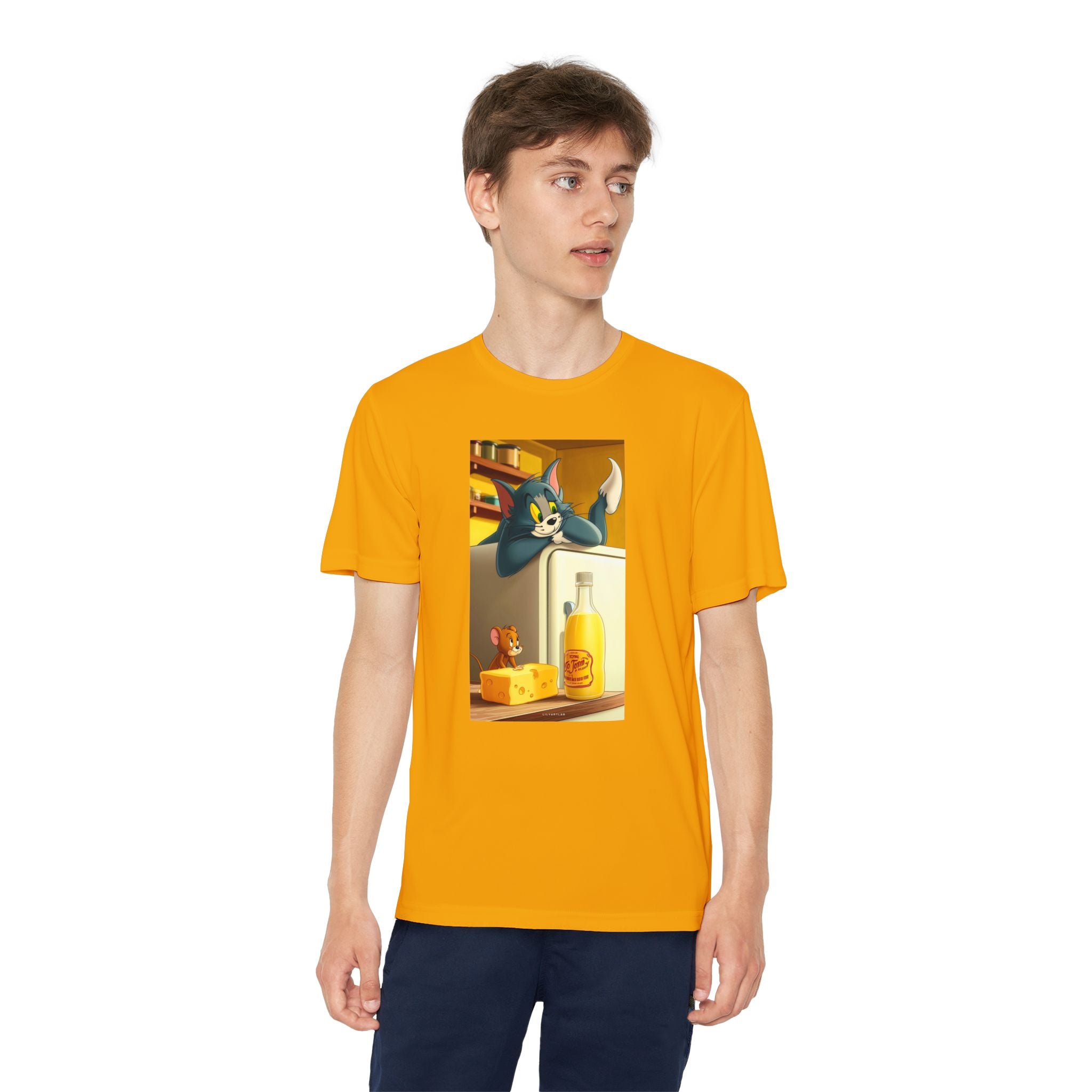 Youth Competitor Tee with Tom And Jerry design, Cartoon Graphic Kid's T-Shirt, Kids Tee, Children's Clothing, Funny Tee for Boys and Girls