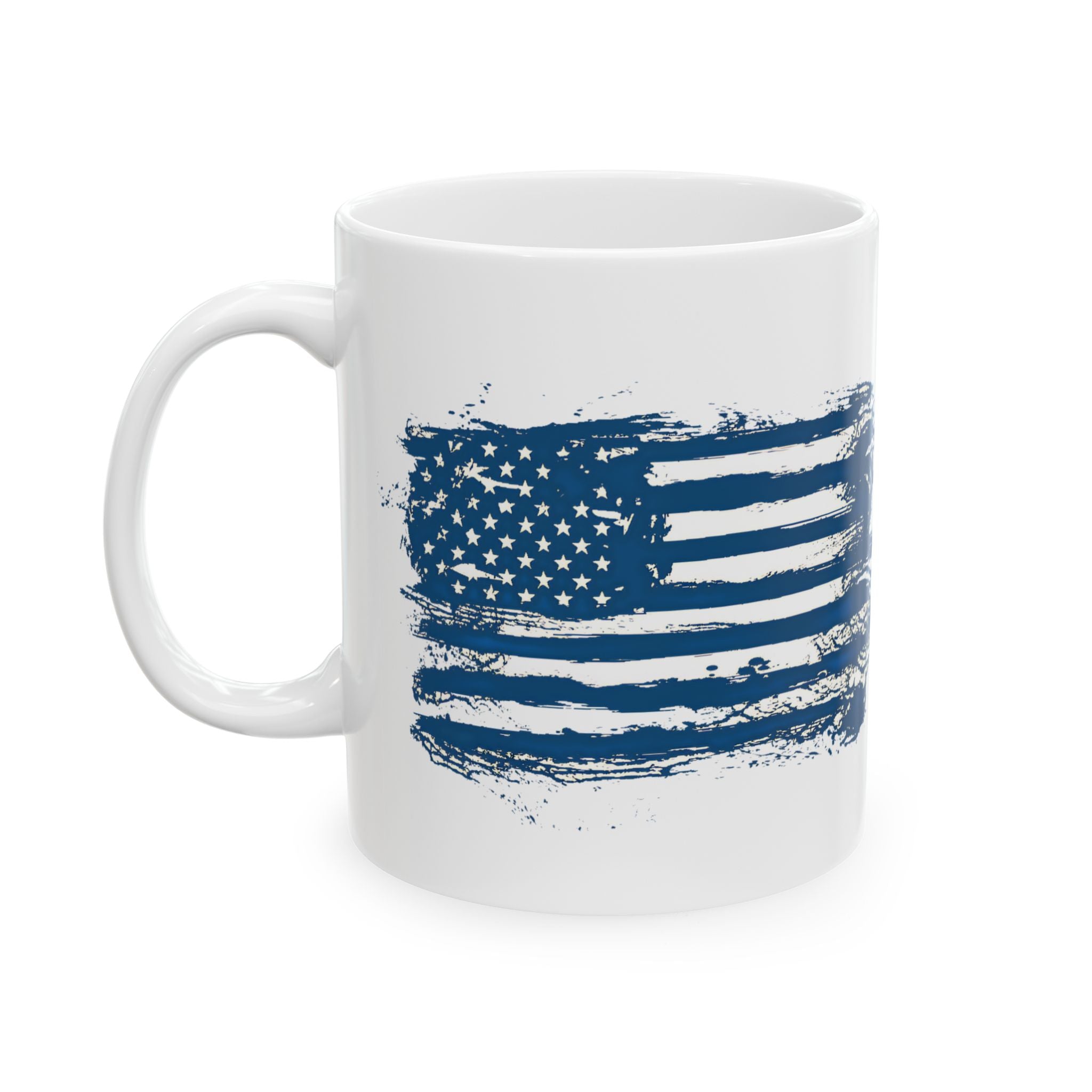 USA Blue Flag Patriotic Coffee & Tea Mug